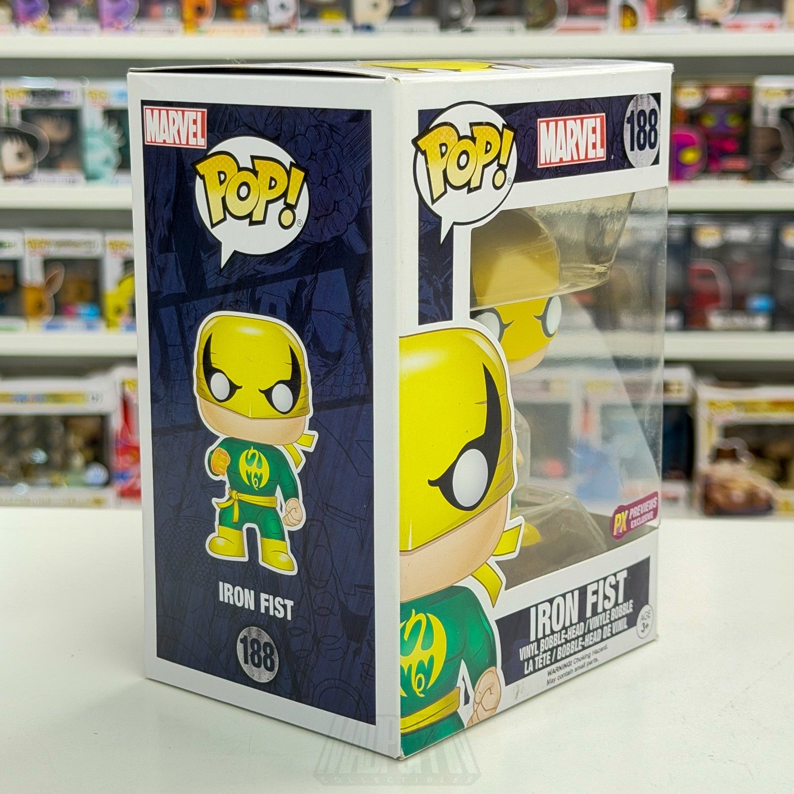 Funko Pop Marvel Iron Fist PX Previews Exclusive 188 Danny Rand Toy Vinyl Figure5