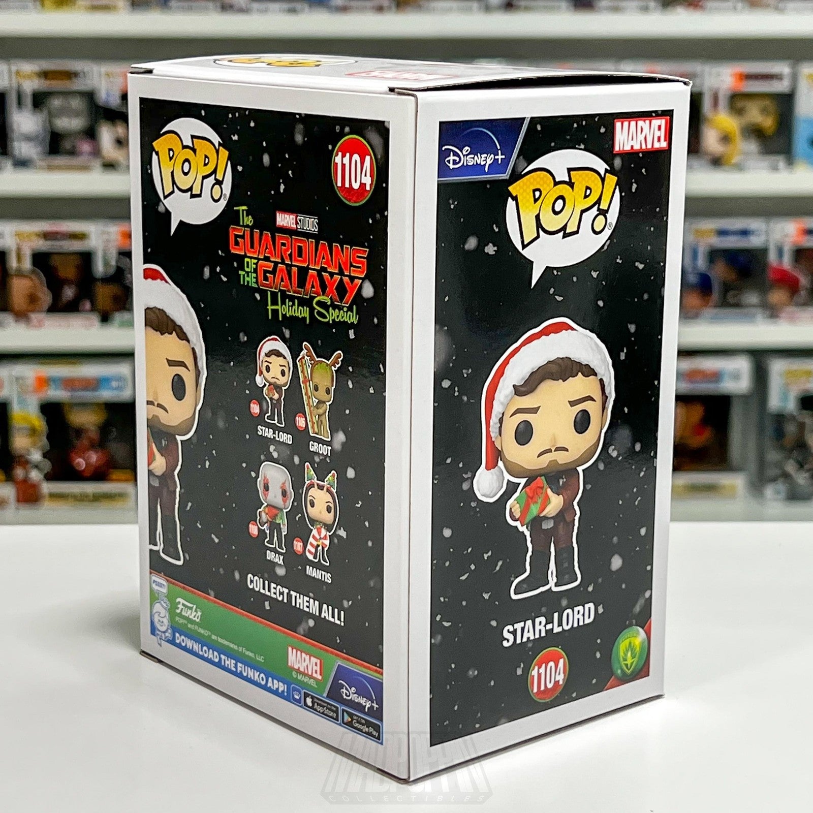 Funko Pop Marvel Star-Lord Guardians Galaxy Holiday Special #1104 BobbleHead Toy