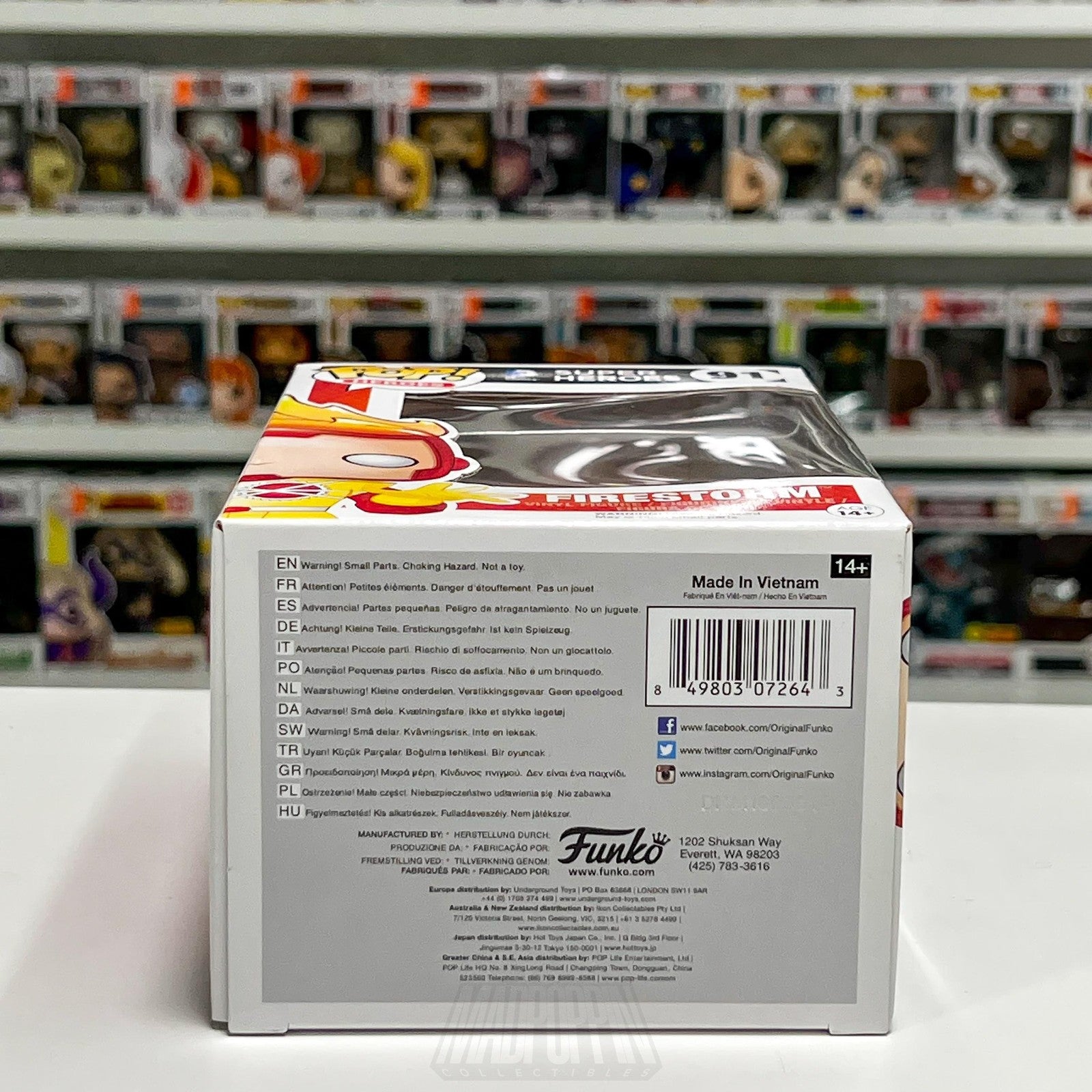 Funko Pop Heroes DC Comics Super Heroes Firestorm 91 Vinyl Figure New in Box