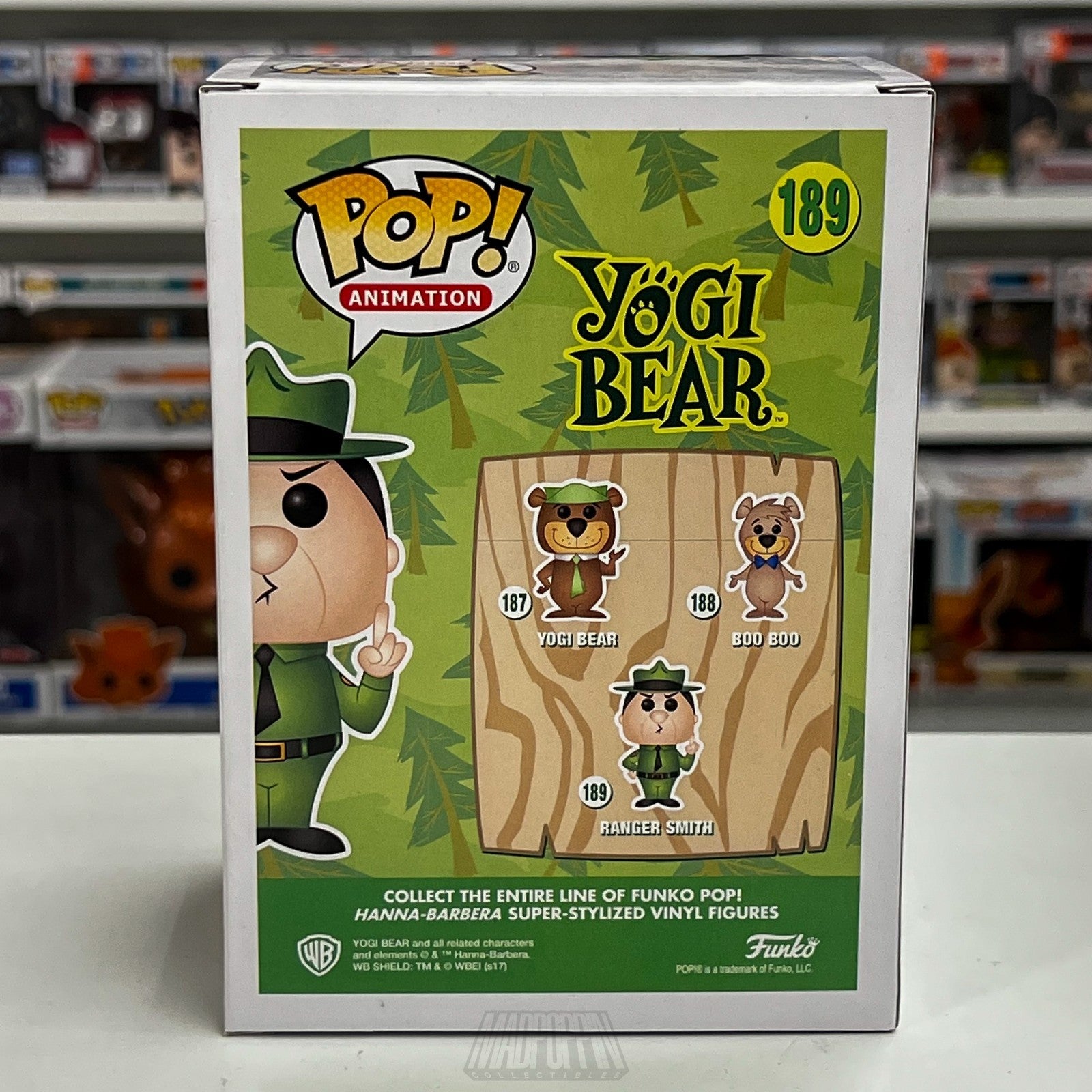 Funko Pop Animation Yogi Bear Ranger Smith Funko-Shop.com Exclusive 5000 Pcs 189