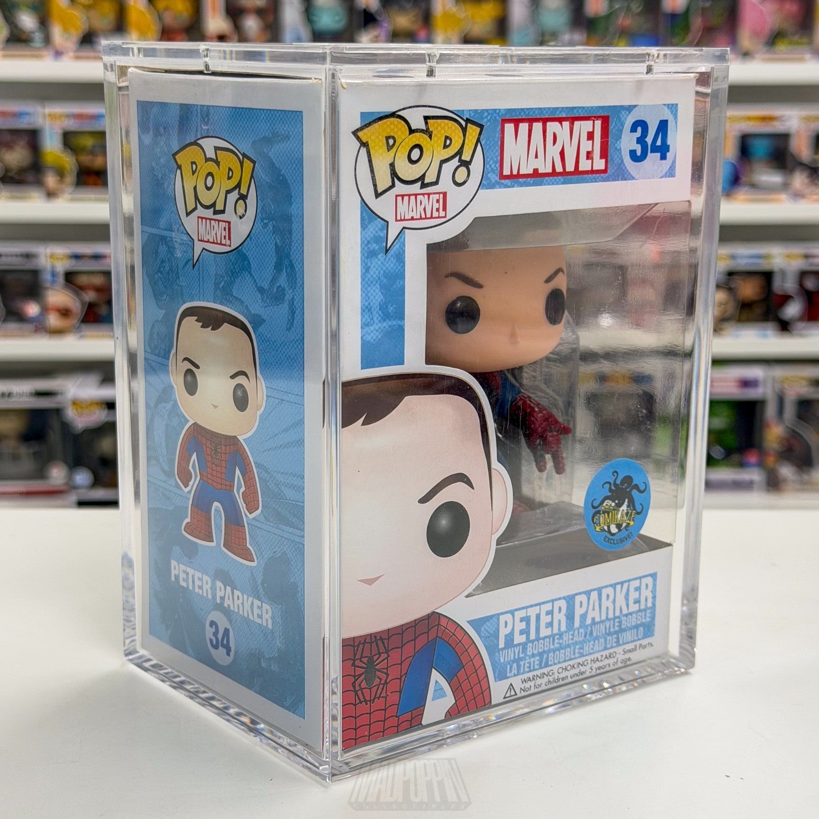 Funko Pop Marvel Peter Parker Spider-Man Comikaze Exclusive 34 Toy Vinyl Figure11