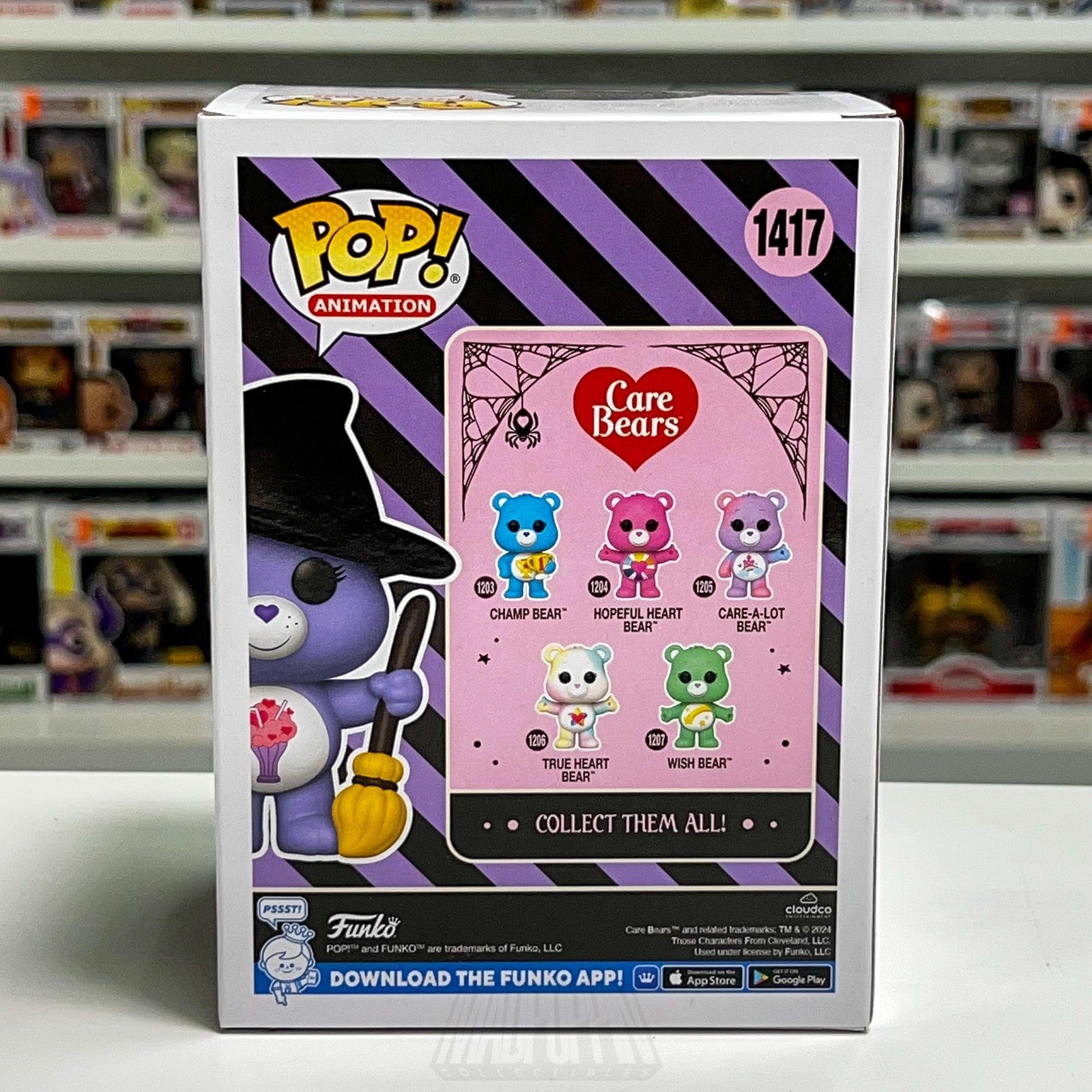 Funko Pop Animation Care Share Bear NYCC Con Sticker 1417 Limited Figure Witch
