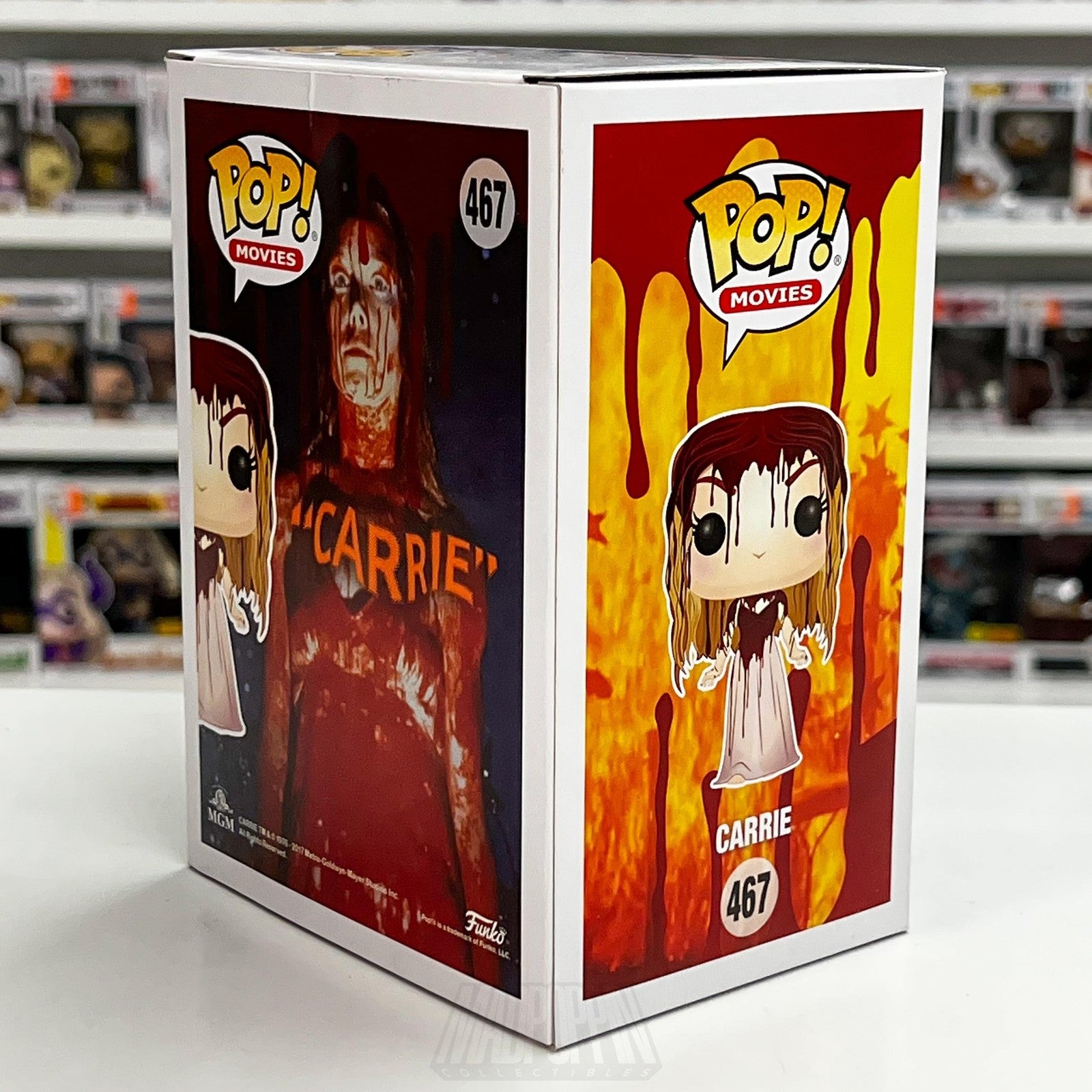 Funko Pop Movies Carrie 467 Vinyl Figure 2017 Horror NIB MGM Bloody Collectible