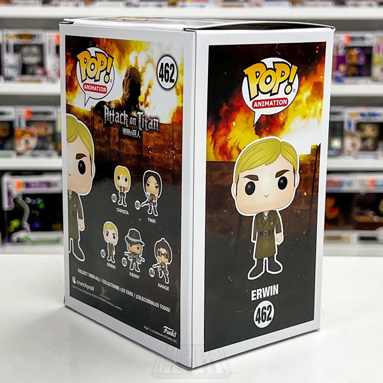 Funko Pop Anime Attack On Titan Erwin Smith 462 Vinyl Figure Animation AOT Toy4