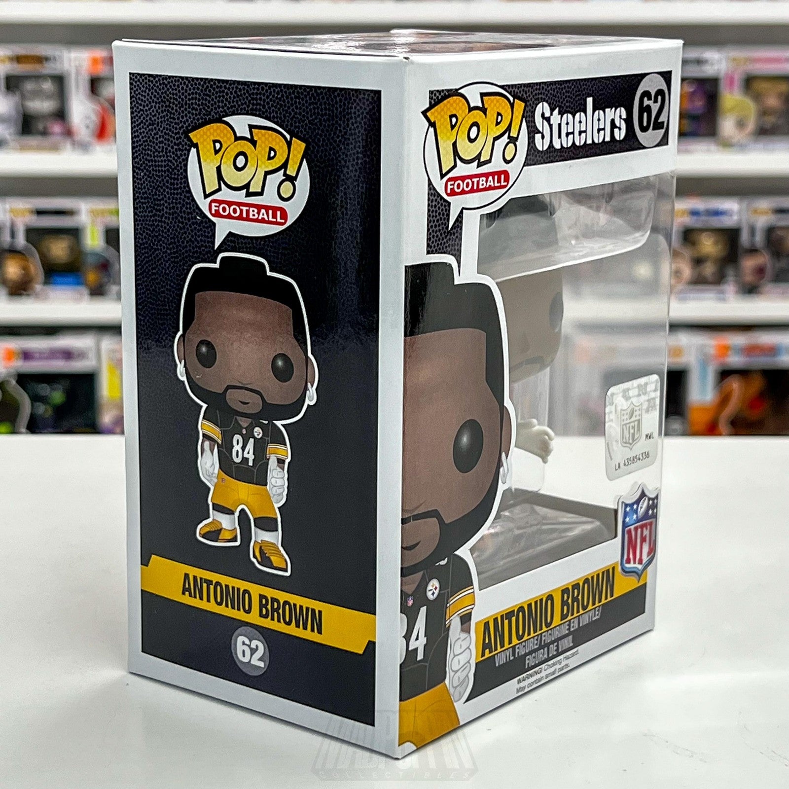 Funko Pop! Football Antonio Brown 62 Pittsburgh Steelers NFL Vinyl Figure 20165