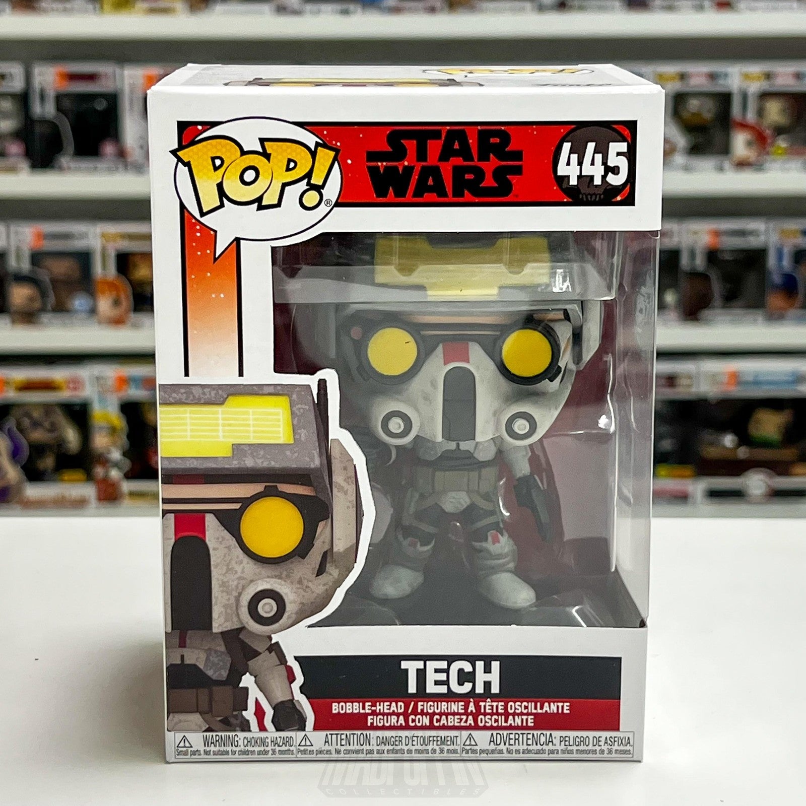 Funko Pop Star Wars The Bad Batch Tech 445 Bobble-Head Vinyl Figure New in Box