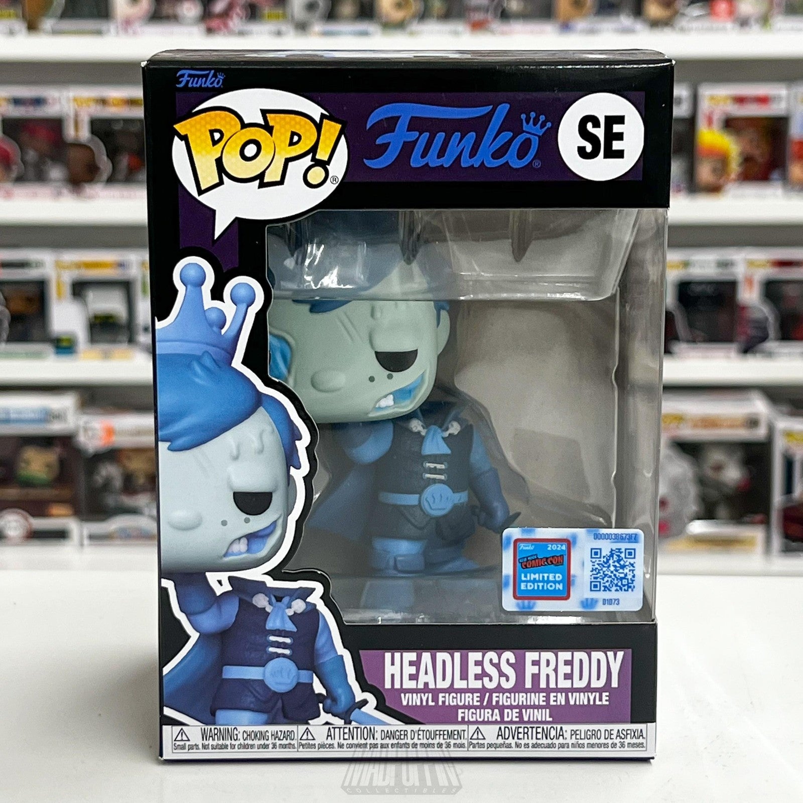 Funko Pop Headless Freddy SE NYCC 2024 Limited Vinyl Figure Official Sticker