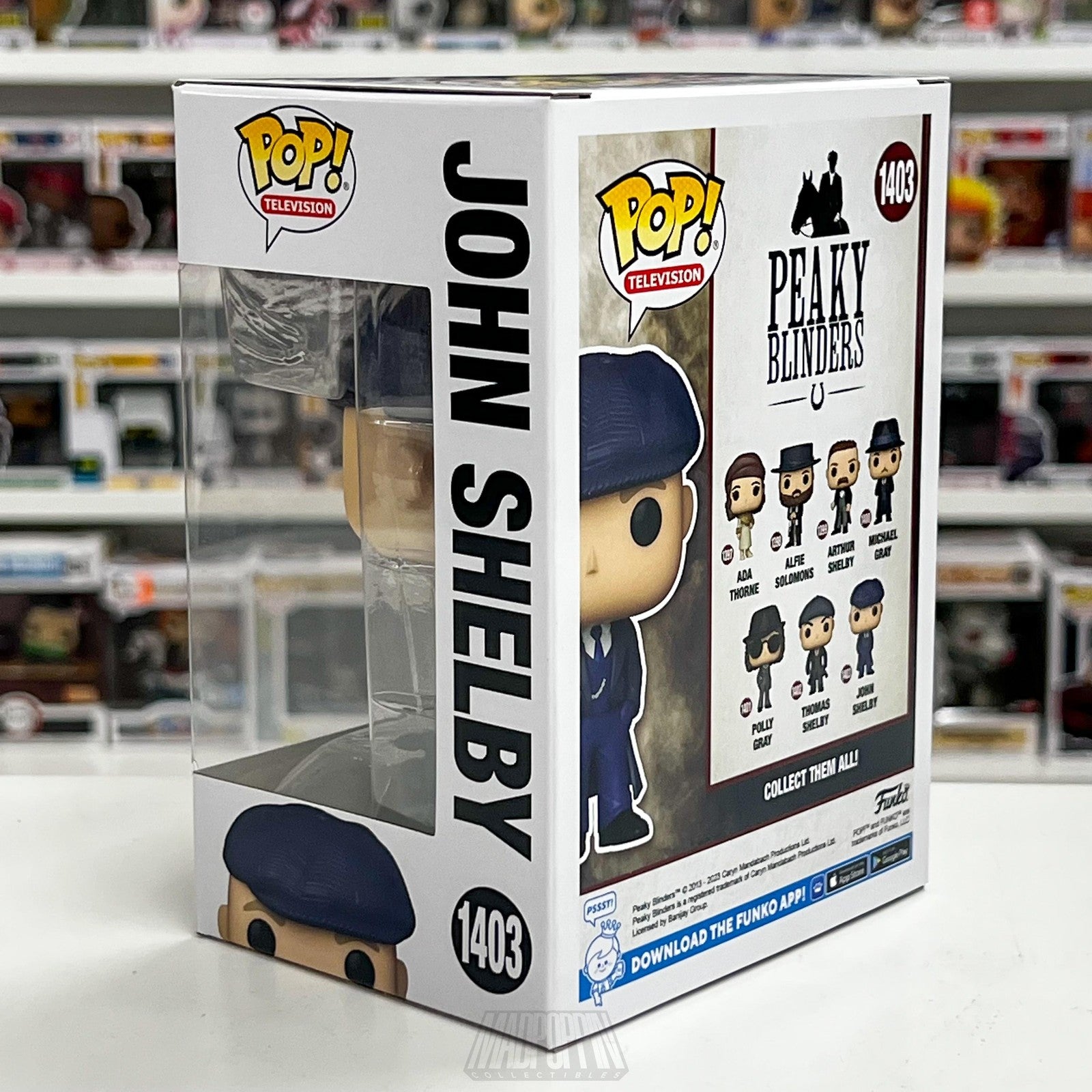 Funko Pop TV Peaky Blinders John Shelby 1403 Vinyl Figure Collectible New in Box