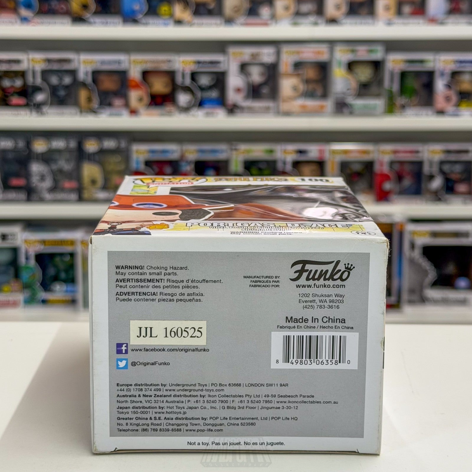 Funko Pop Anime One Piece Portgas D Ace 100 ORIGINAL 2016 RELEASE Manga Figure7