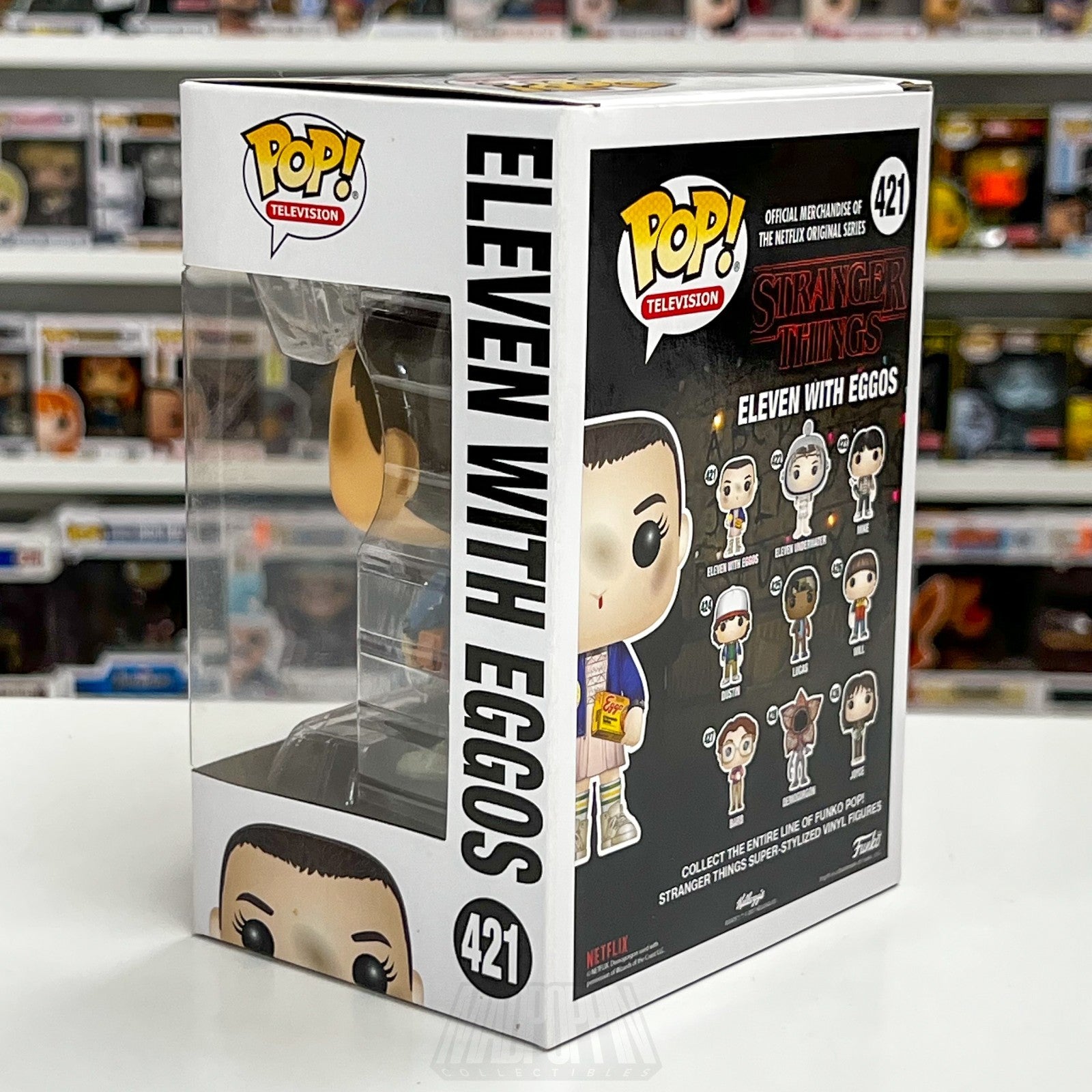 Funko Pop Television Stranger Things Eleven w/Eggos 421 Netflix Toy Vinyl Figure2