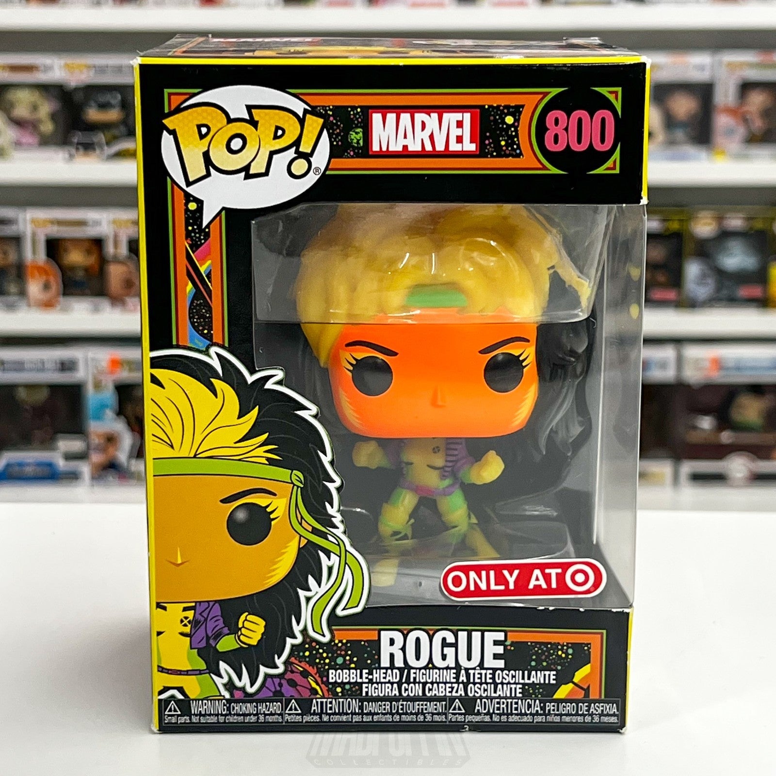 Funko Pop Marvel Rogue Blacklight Target 800 Uncanny X-Men Mutant Vinyl Figure0