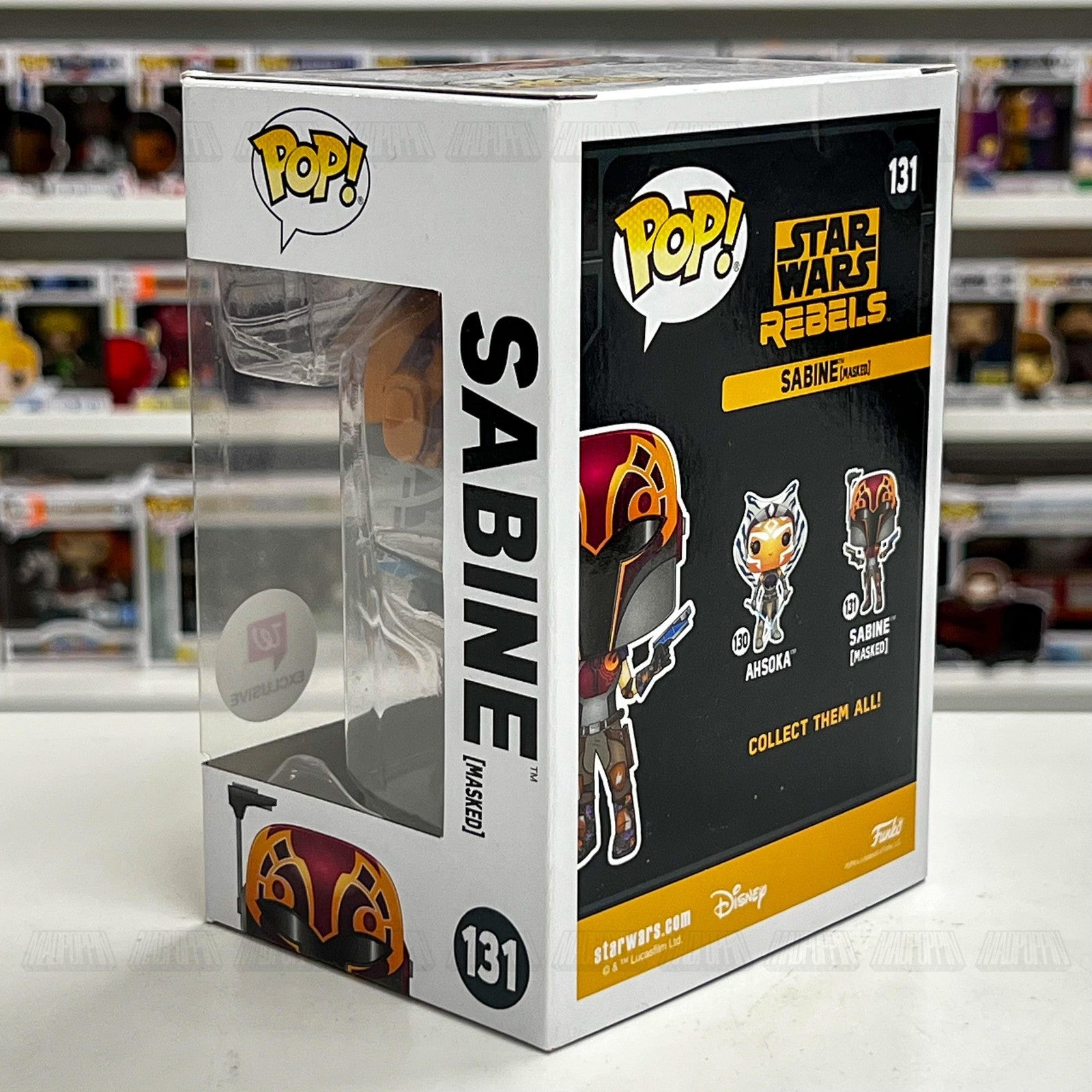Funko Pop Star Wars Rebels Sabine Masked #131 Walgreens Exclusive Vinyl Figure