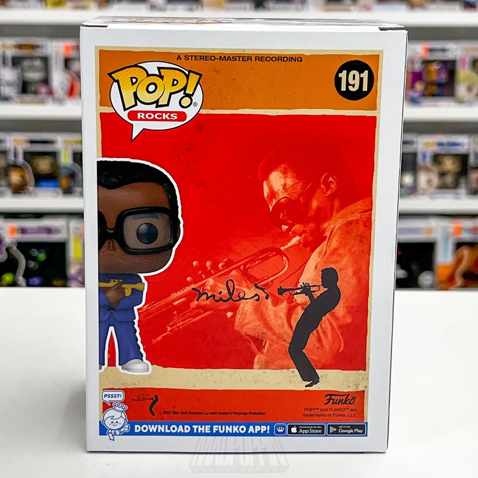 Funko Pop! Rocks Miles Davis #191 Vinyl Figure Jazz Trumpet Collectible Boxed3