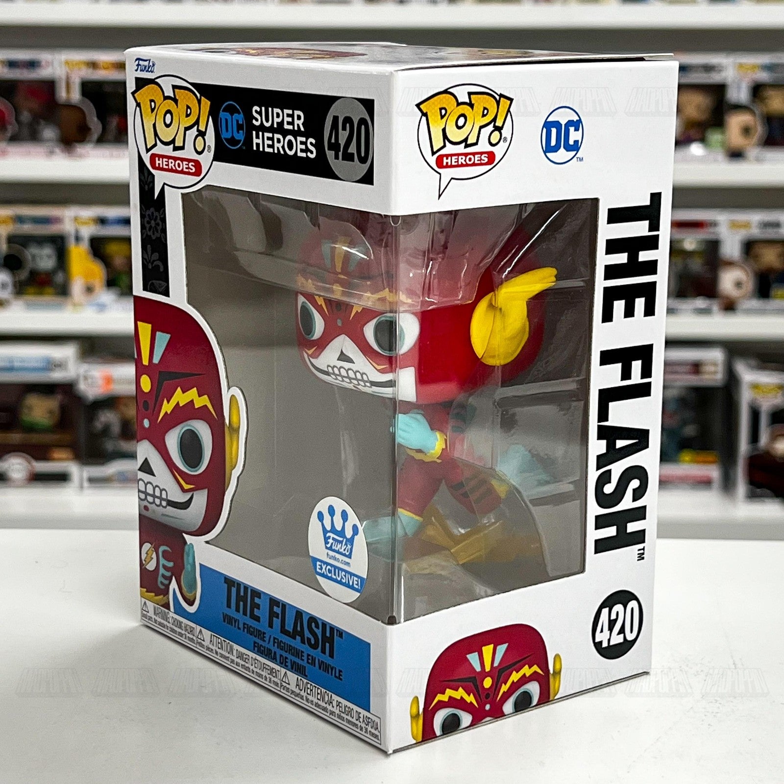 Funko Pop Super Heroes The Flash 420 Dia De Los DC Exclusive Figure Funko.com