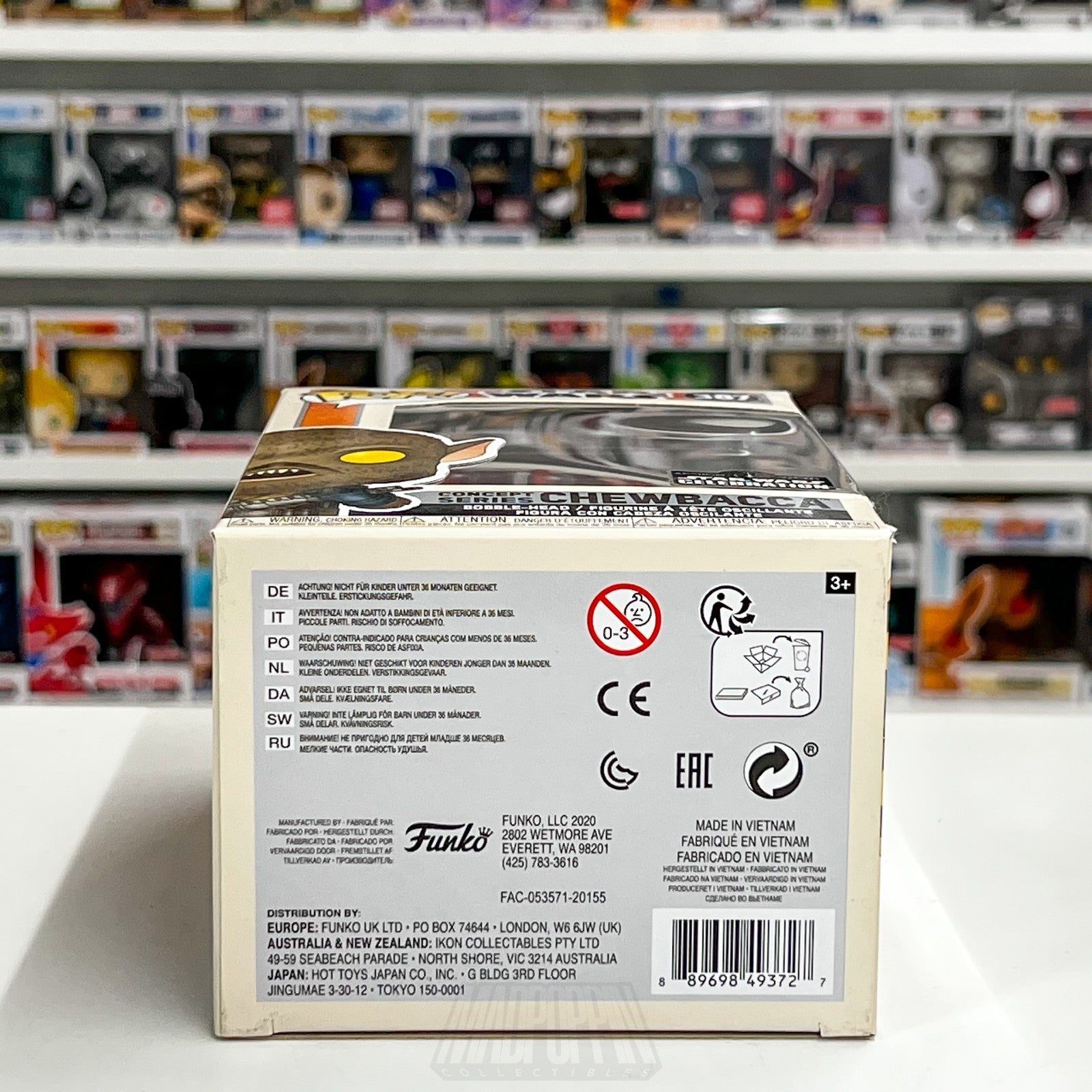 Funko Pop Star Wars Concept Series Chewbacca Celebration 387 Official Sticker7