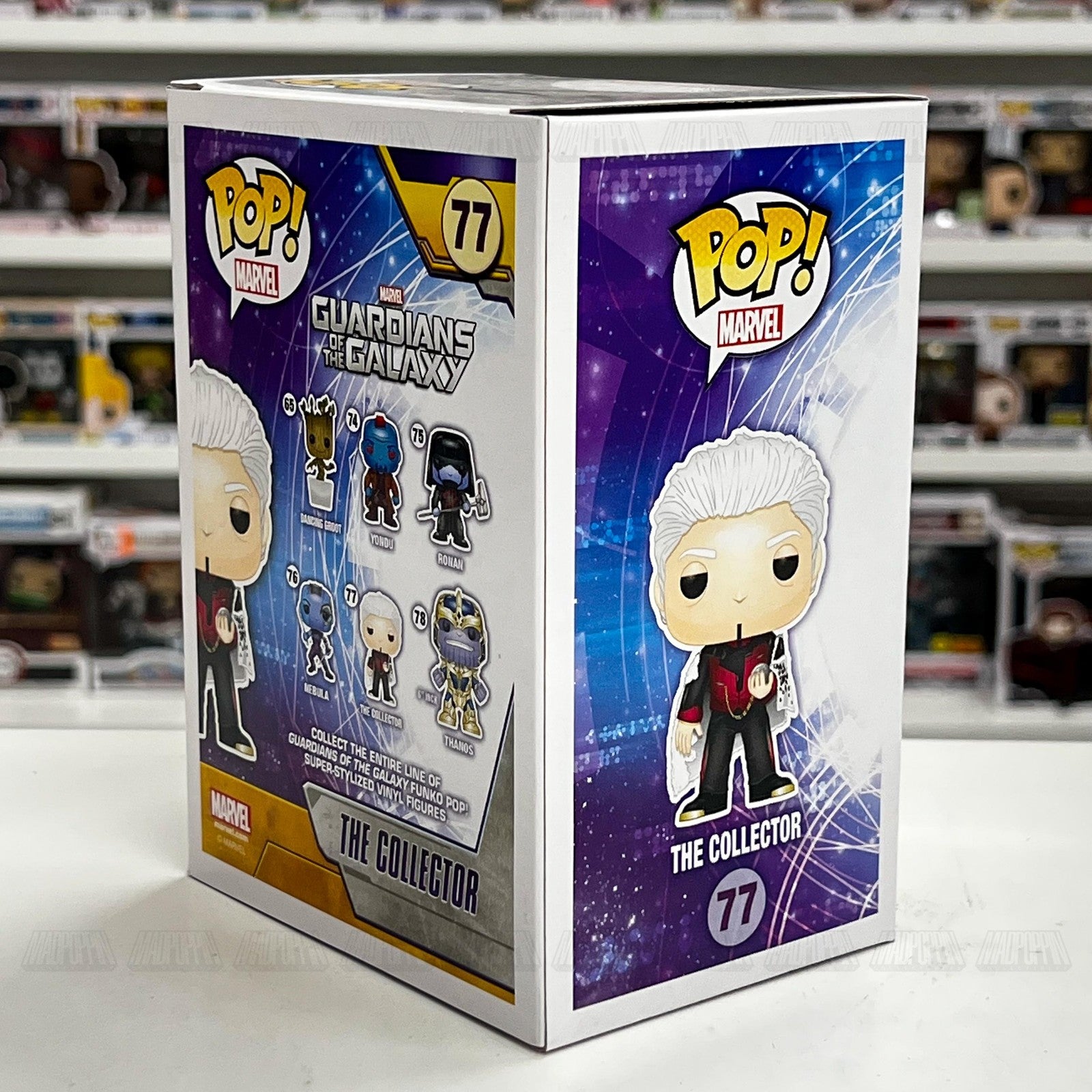 Funko Pop Guardians of the Galaxy The Collector #77 Marvel Vinyl Figure New