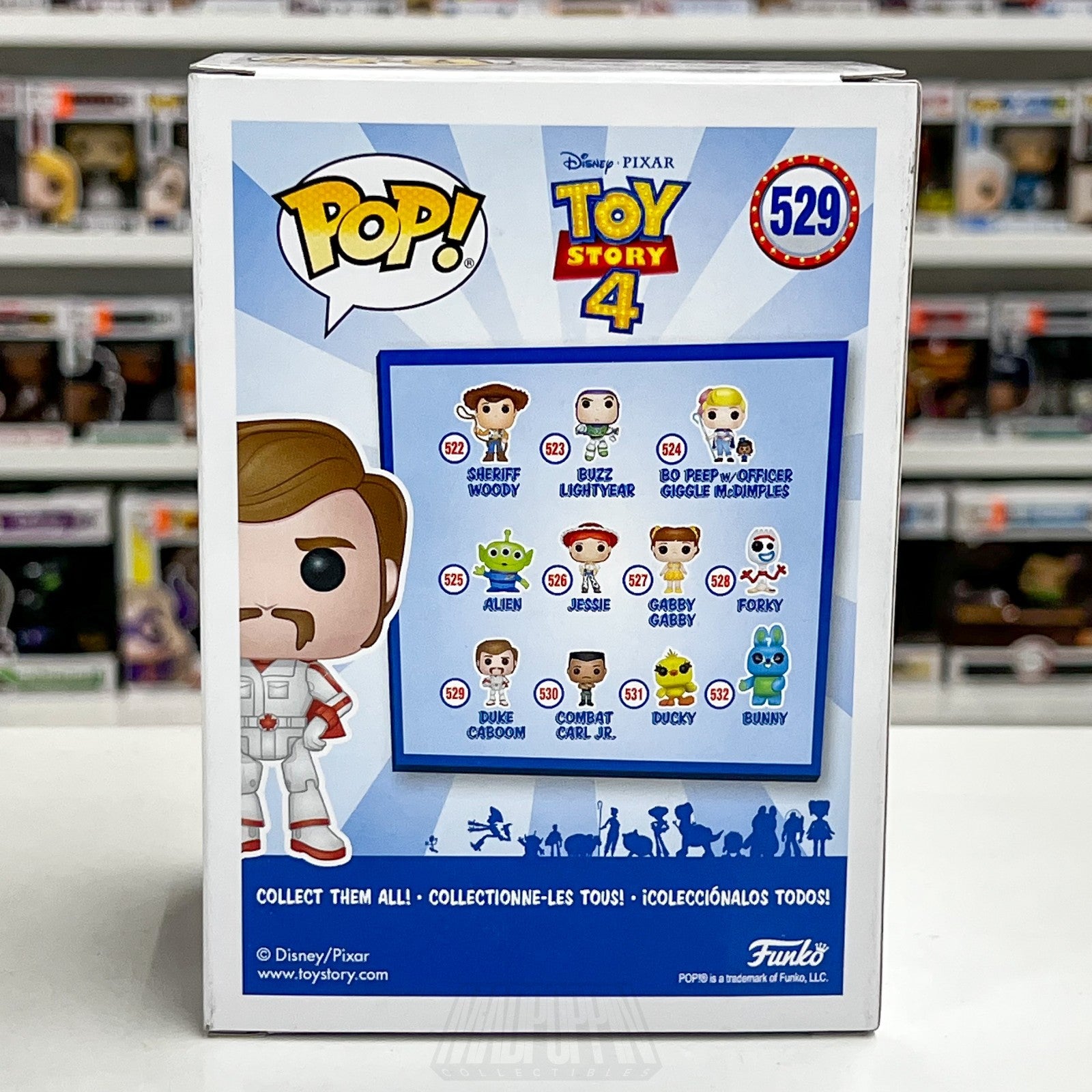 Funko Pop Disney Pixar Toy Story 4 Duke Caboom 529 Vinyl Figure Keanu Reeves Toy3