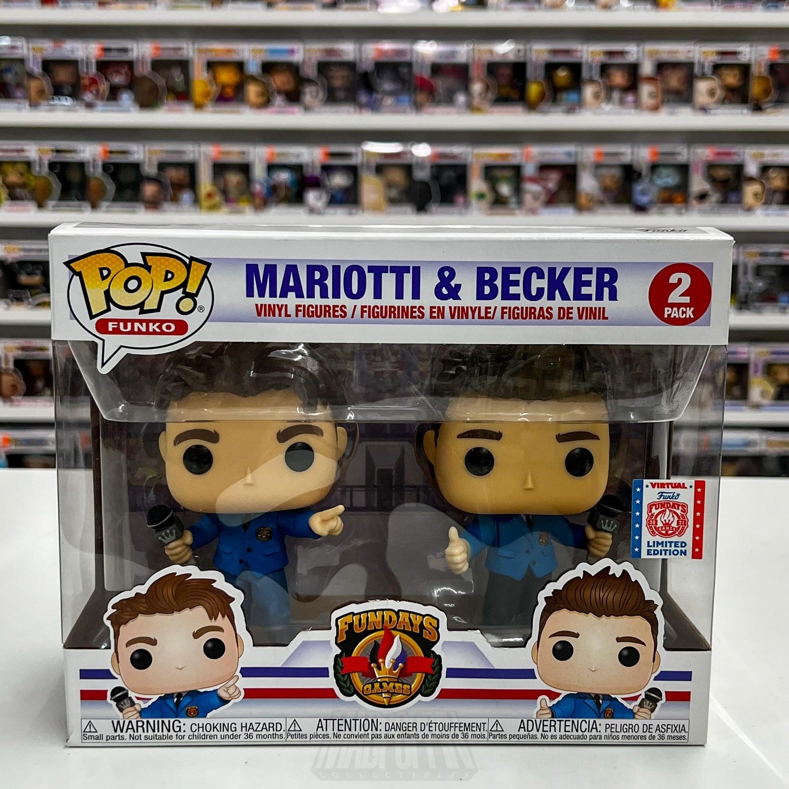 Funko Pop Mariotti & Becker 2 Pack Fundays Vinyl Figures 2021 Limited Edition0