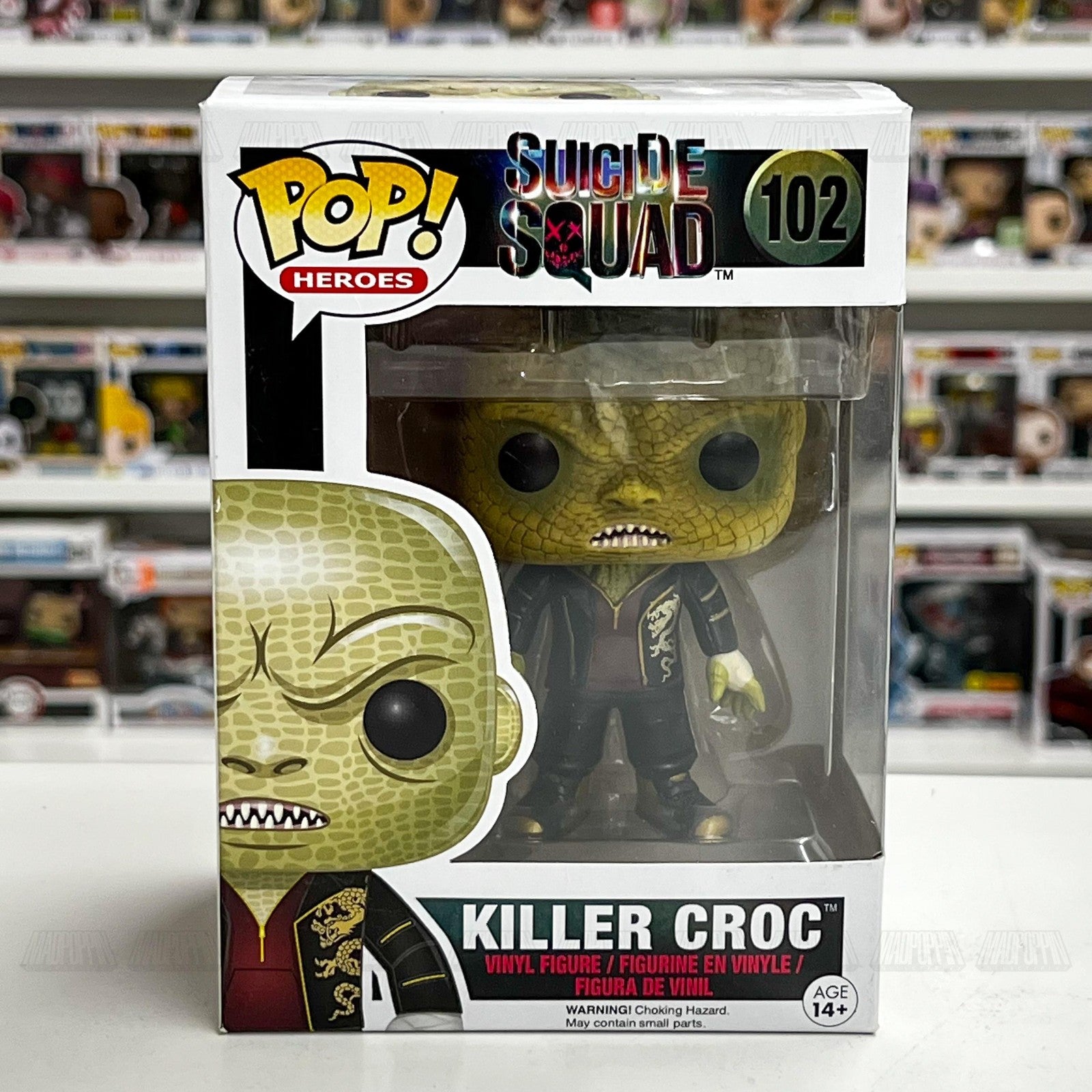 Funko Pop Heroes Suicide Squad Killer Croc 102 Vinyl Figure DC Comics New in Box