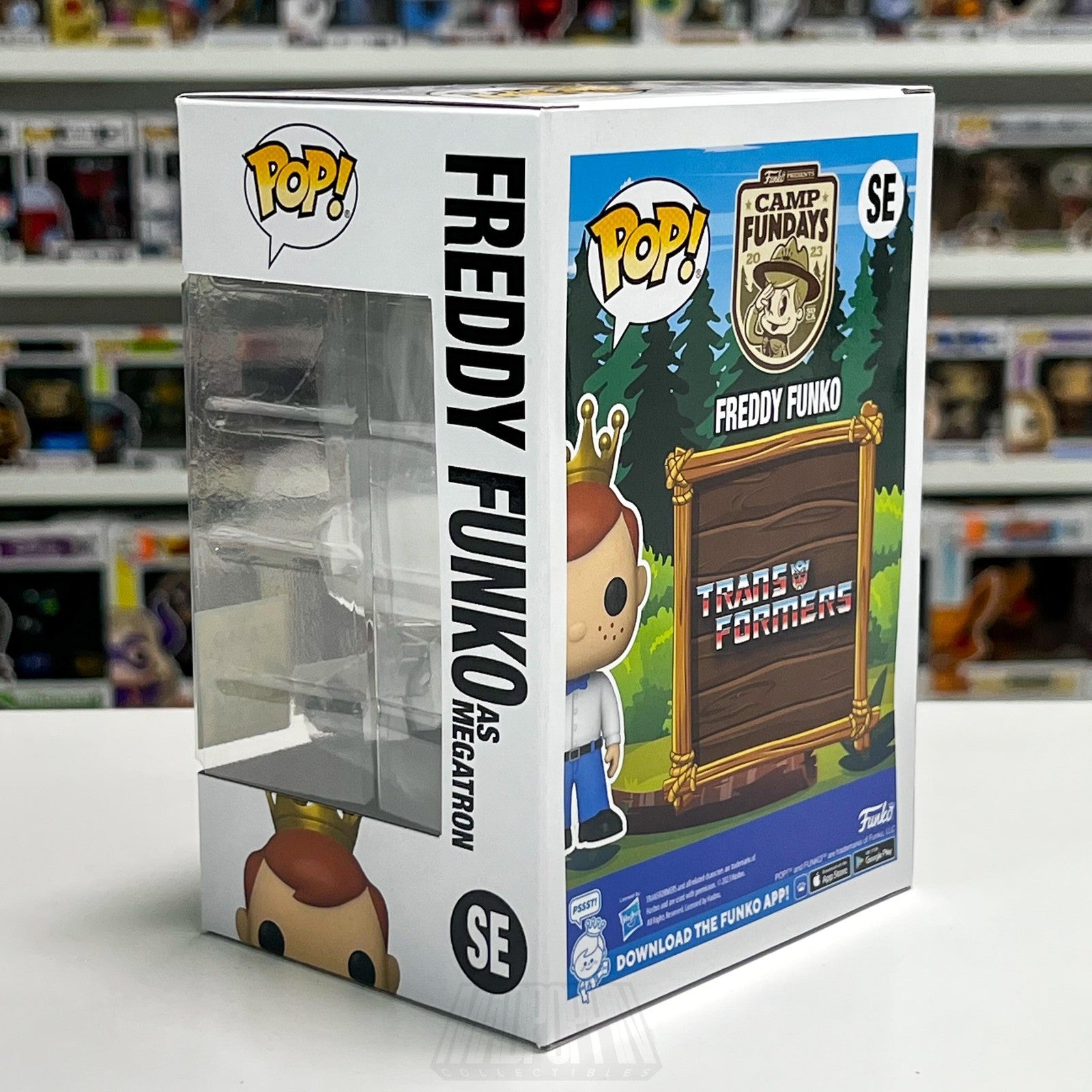 Funko Pop Freddy as Megatron Metallic Camp Fundays 500 PCS Transformers Cartoons