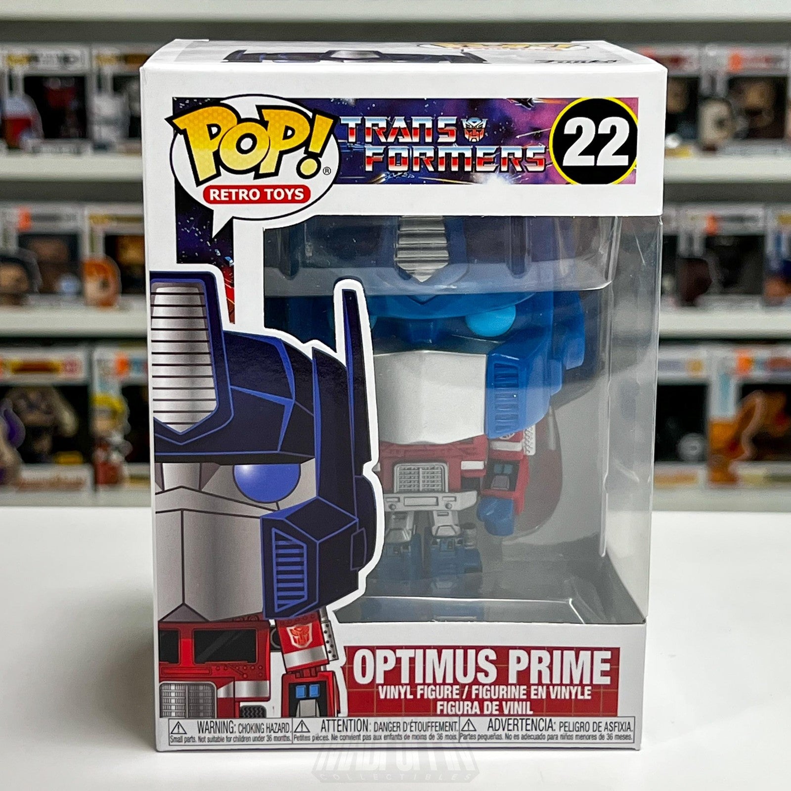 Funko Pop Retro Toys Transformers Optimus Prime #22 Vinyl Figure Vaulted Autobot