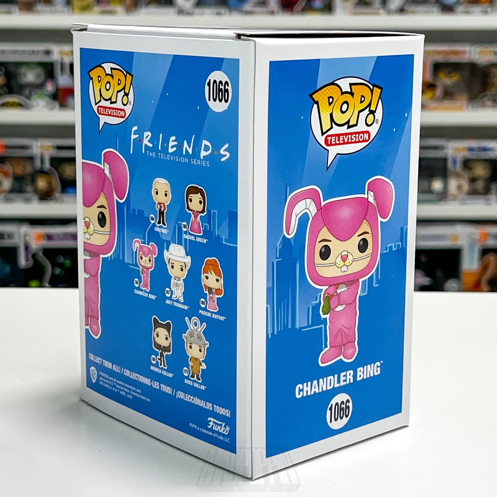 Funko Pop Television FRIENDS Chandler Bing 1066 Pink Bunny Suit Comedy Show 90s4