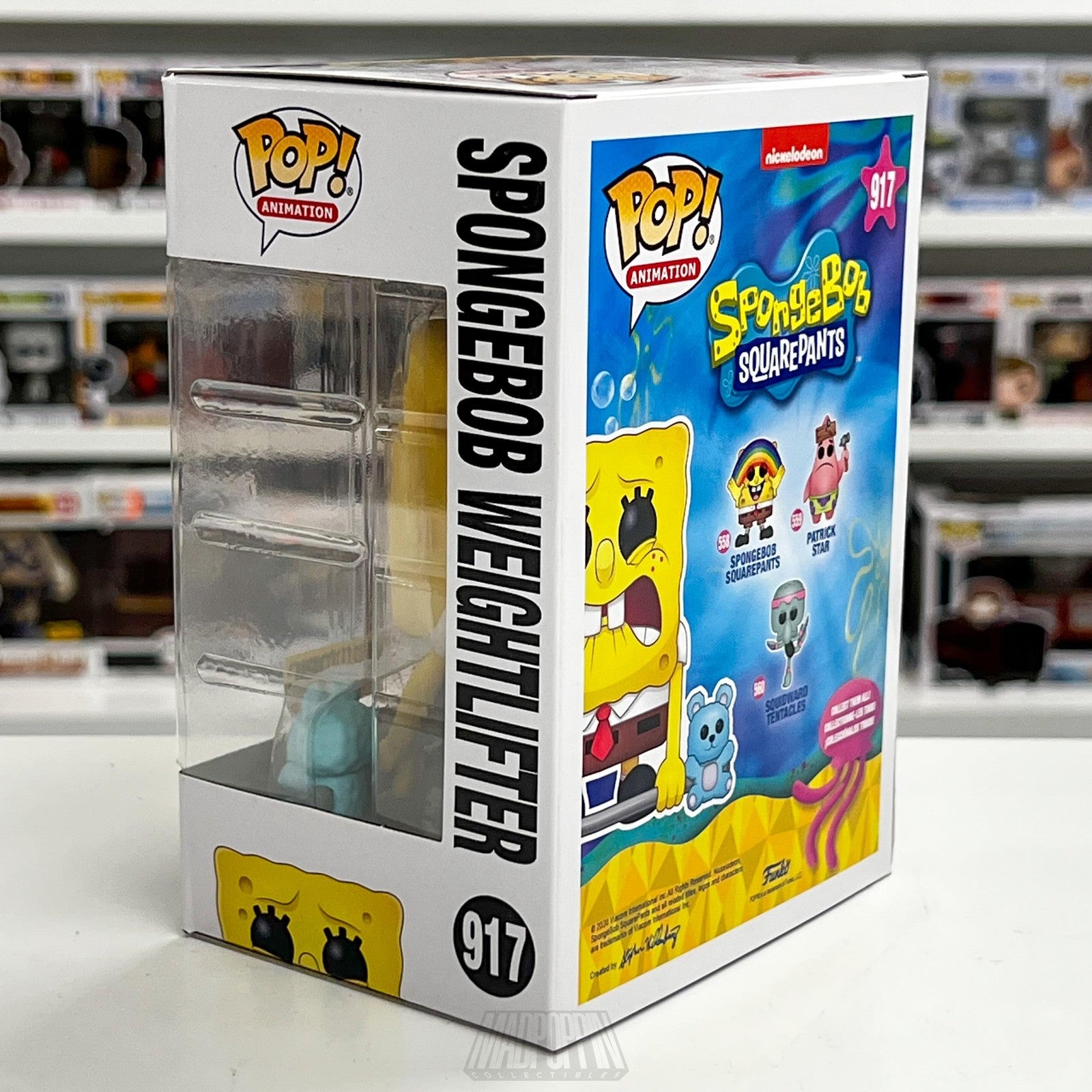 Funko Pop Animation Spongebob Weightlifter 917 Hot Topic Exclusive New in Box