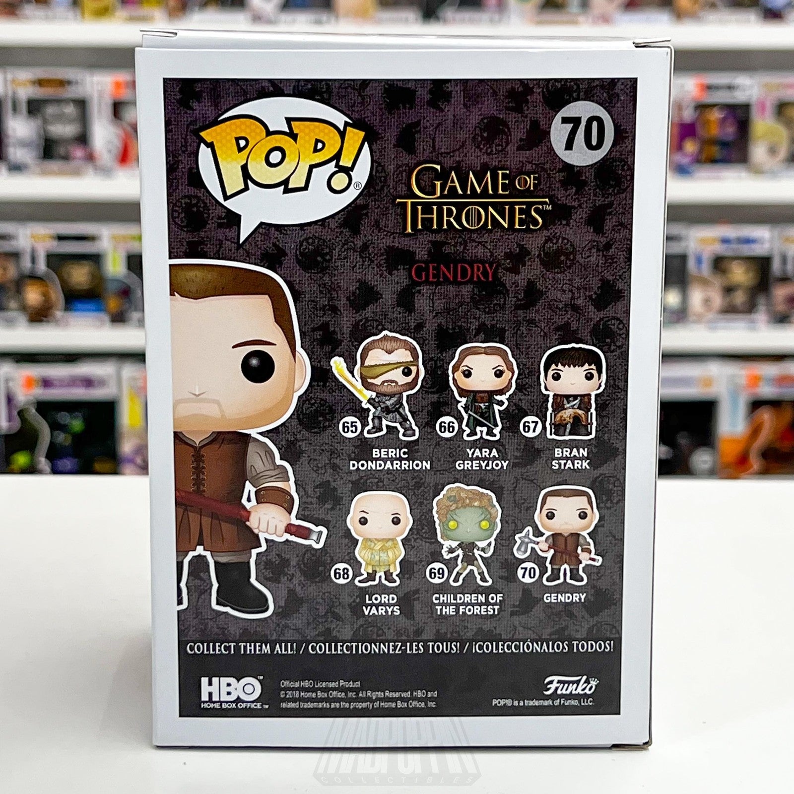 Funko Pop Game of Thrones Gendry #70 Vinyl Figure HBO 2018 Boxed Collectible3