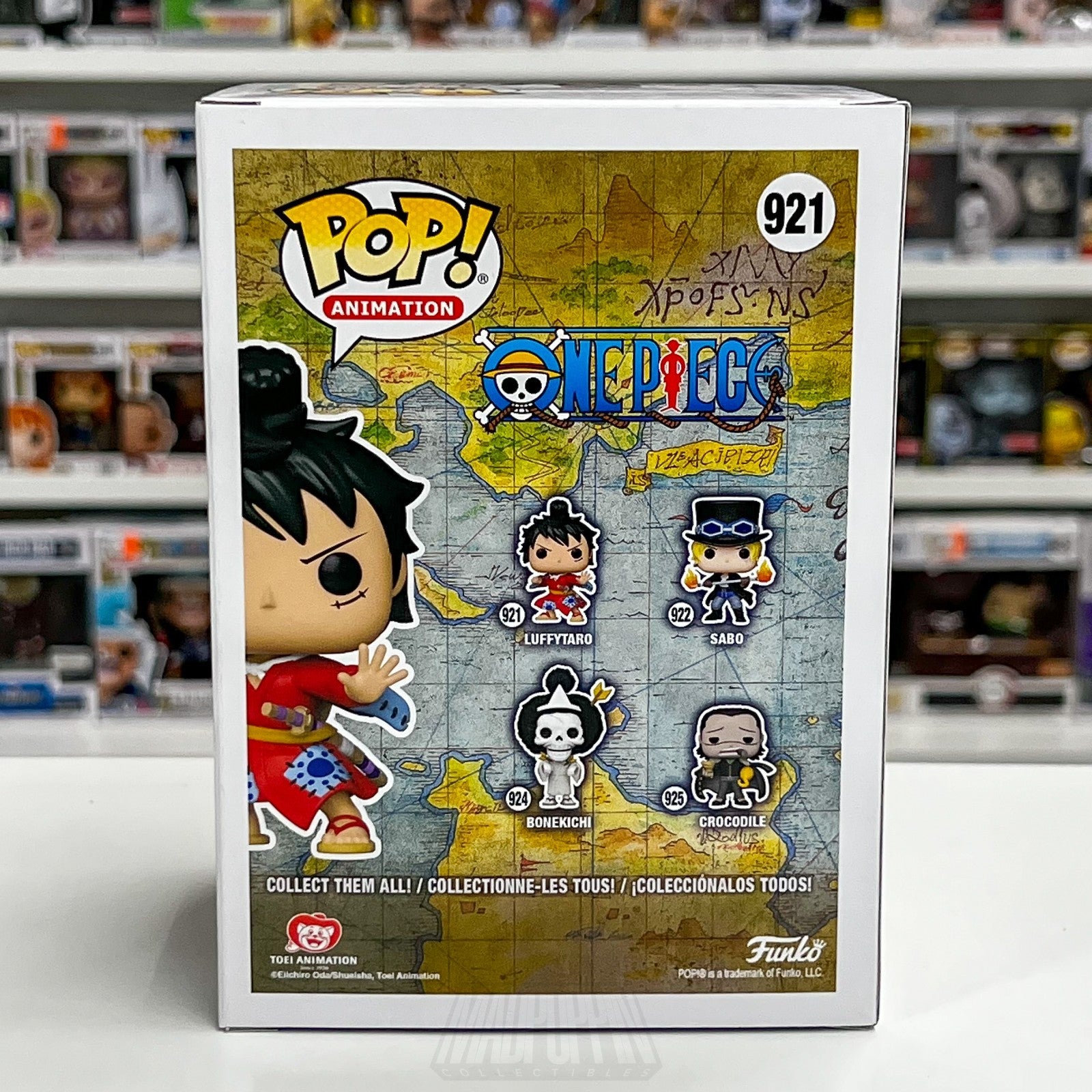 Funko Pop Anime One Piece Luffytaro Metallic Hot Topic 921 Vinyl Figure Toy3