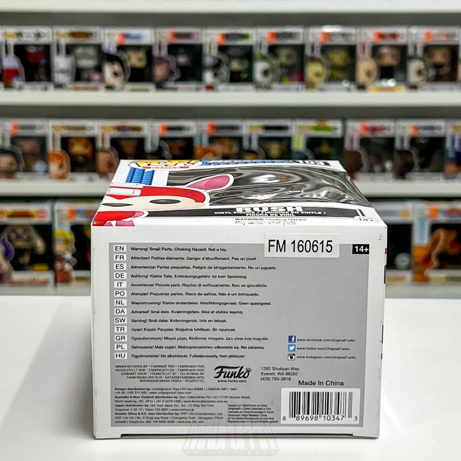 Funko Pop Video Games Mega Man Rush #103 Vinyl Figure New Capcom Collectible Toy