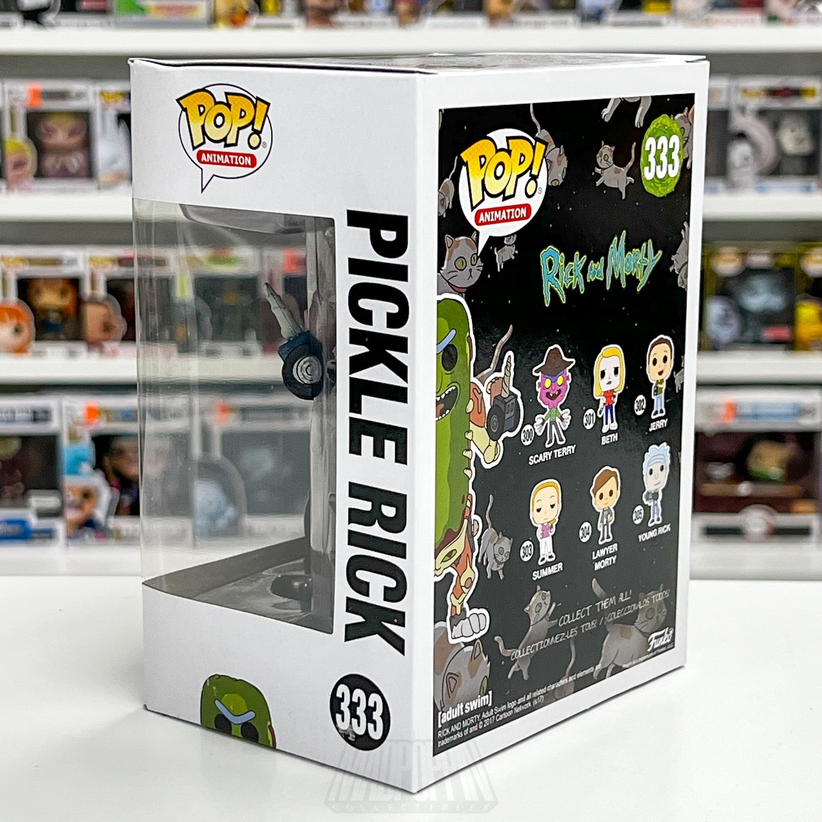 Funko Pop Animation Rick and Morty Pickle Rick 333 Adult Swim Vinyl Figure Toy2
