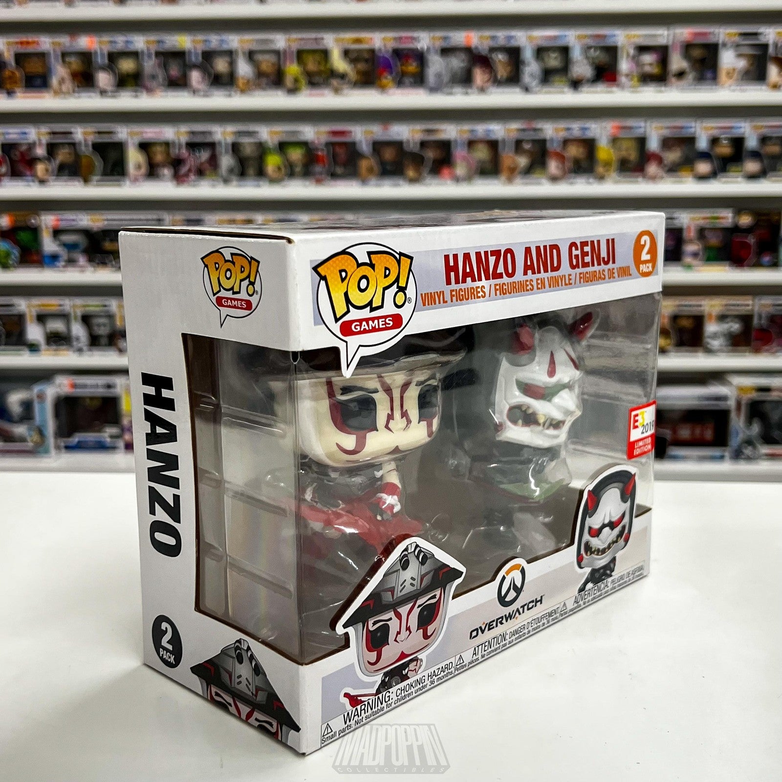 Funko Pop Overwatch Hanzo Genji E3 2019 Limited Edition 2 Pack Vinyl Figures