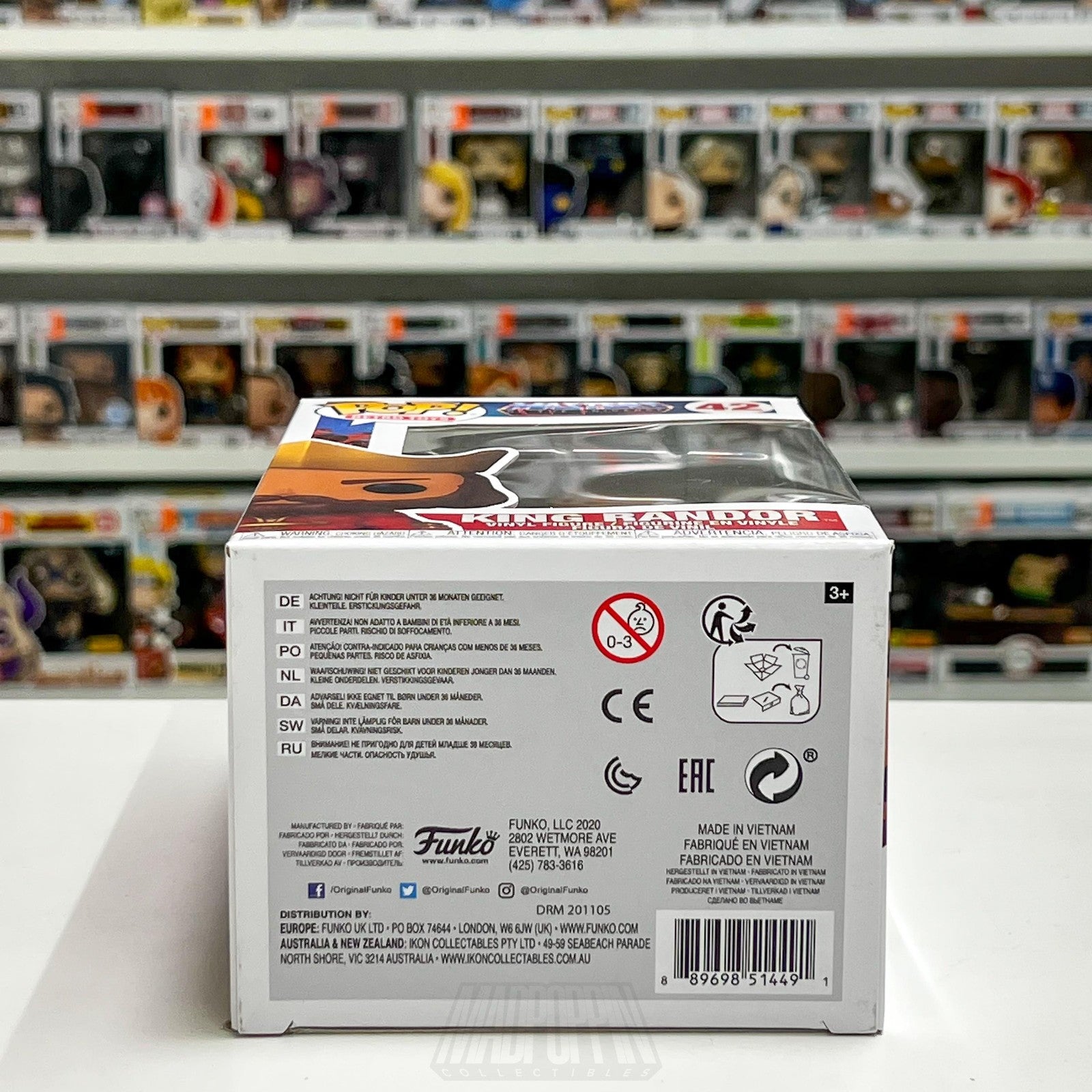 Funko Pop Retro Toys Masters of the Universe King Randor 42 Vinyl Figure MOTU