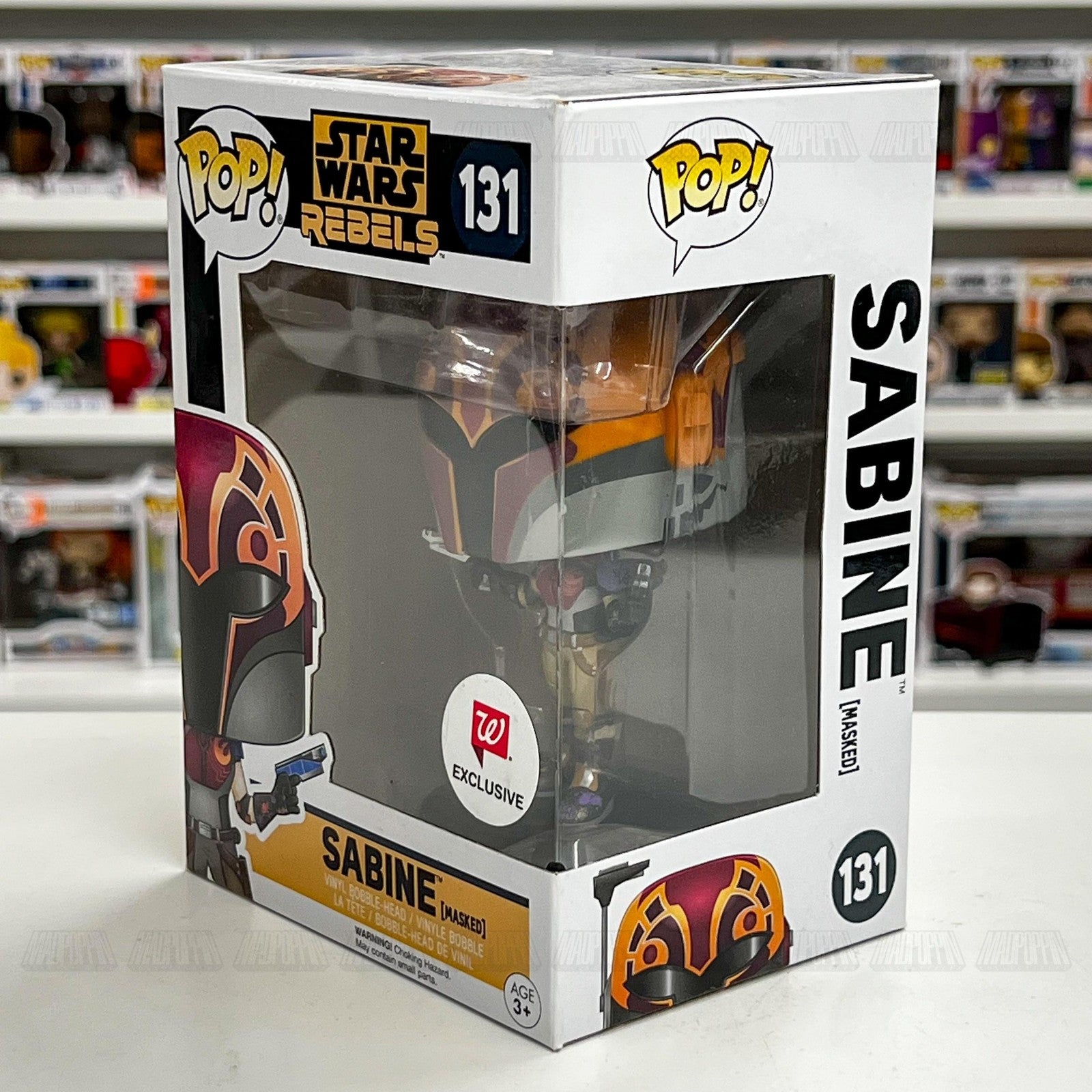 Funko Pop Star Wars Rebels Sabine Masked #131 Walgreens Exclusive Vinyl Figure