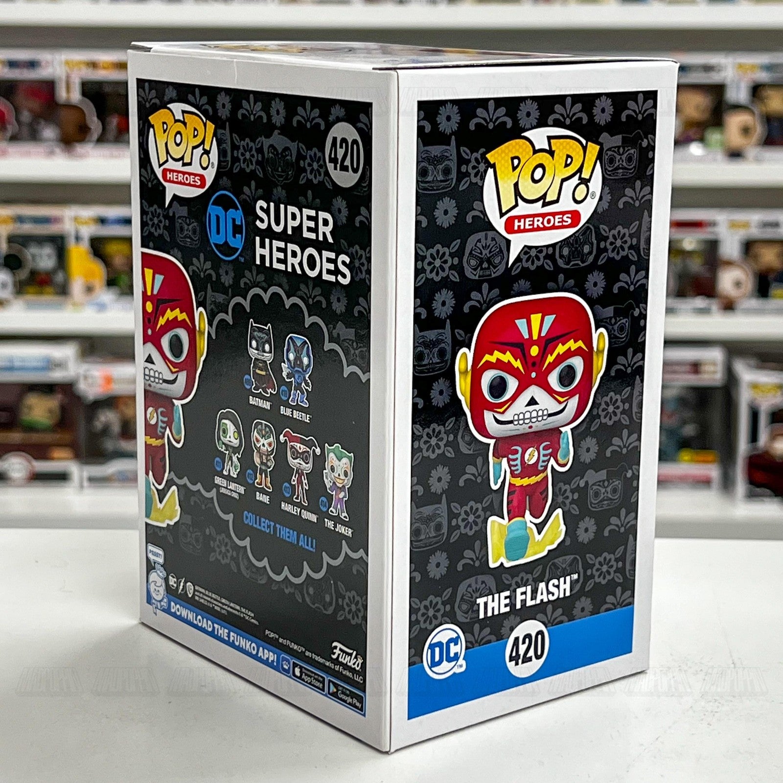 Funko Pop Super Heroes The Flash 420 Dia De Los DC Exclusive Figure Funko.com