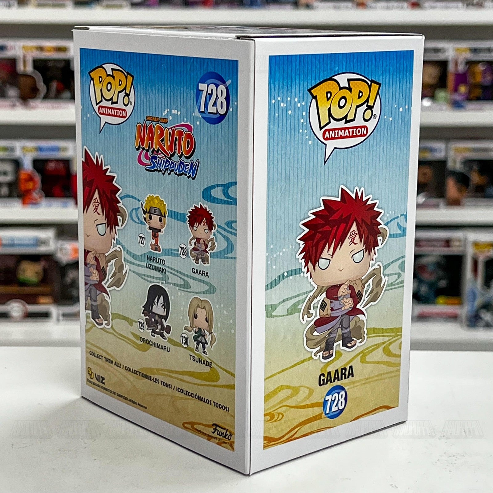 Funko Pop Animation Naruto Shippuden Gaara Metallic 728 Hot Topic Vinyl Figure