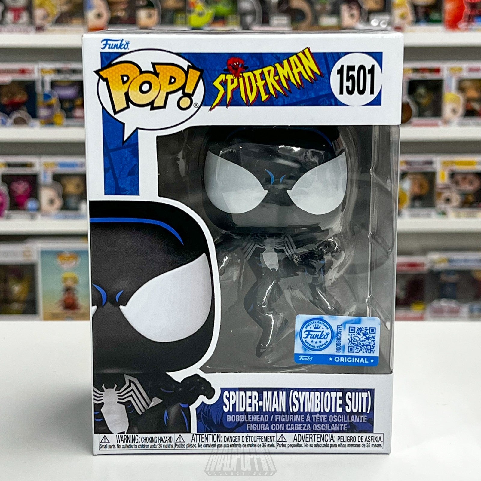 Funko Pop Marvel Spider-Man Black Symbiote Suit Target Exclusive 1501 Vinyl