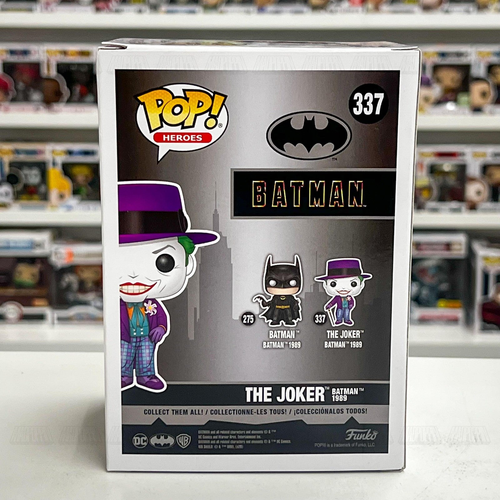 Funko Pop Heroes Batman 337 The Joker 1989 DC Comics Vinyl Figure Collectible