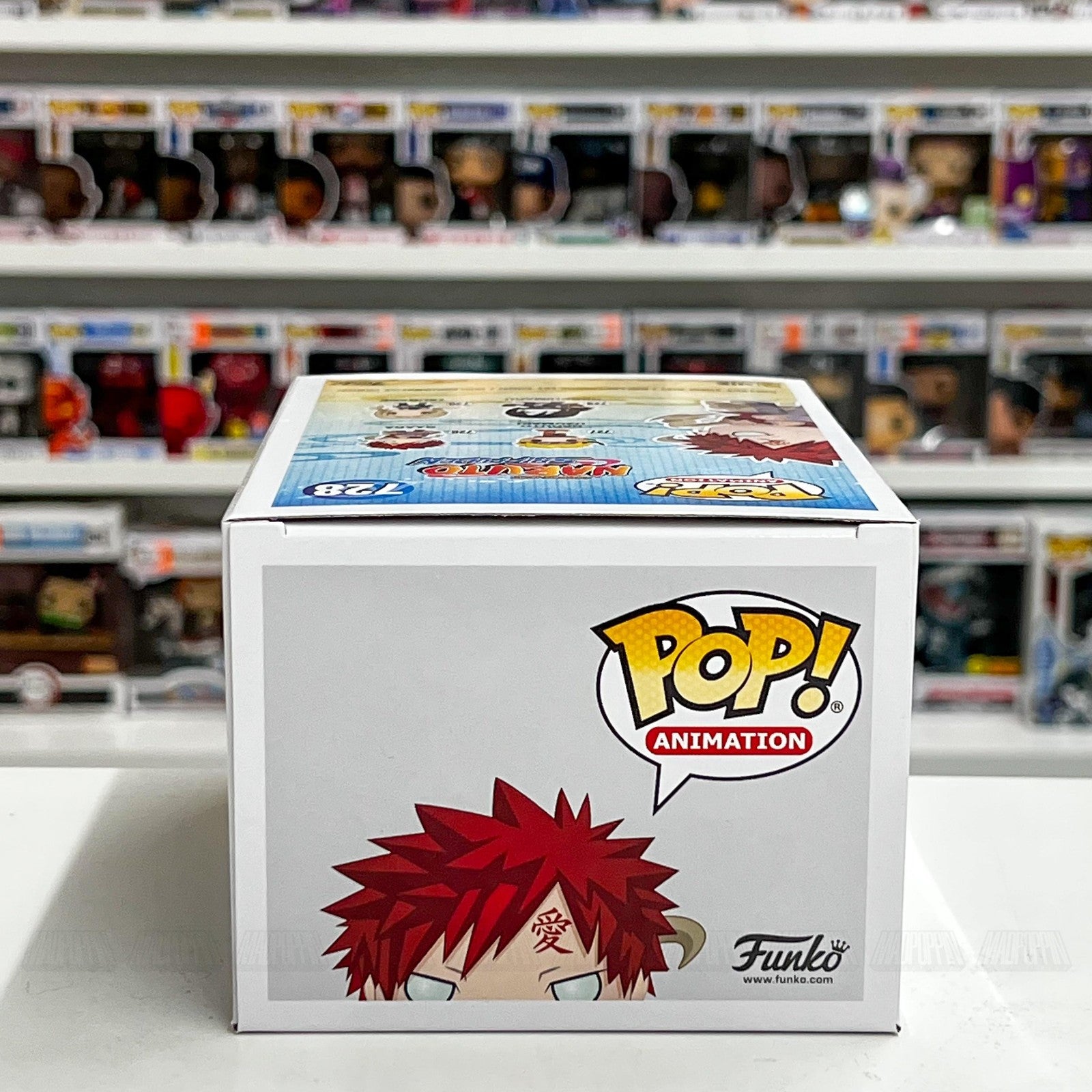 Funko Pop Animation Naruto Shippuden Gaara Metallic 728 Hot Topic Vinyl Figure