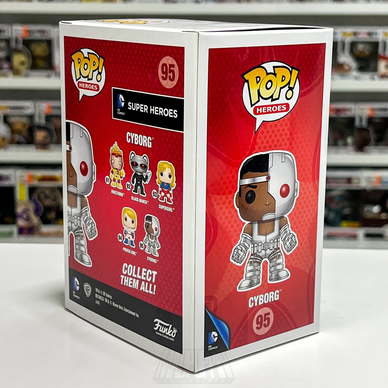 Funko Pop Heroes DC Comics Super Heroes Cyborg 95 Vinyl Figure New in Box Toy