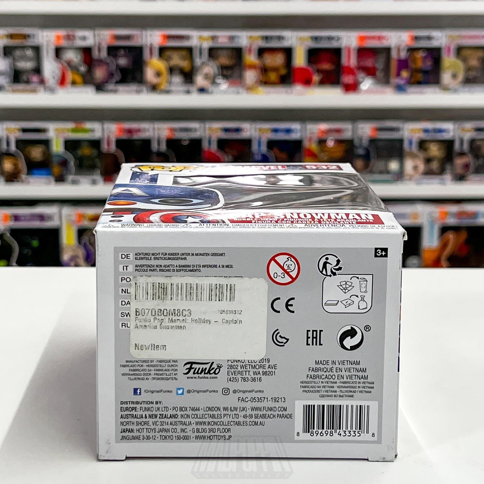 Funko Pop Marvel Holiday Cap Snowman 532 Captain America Bobble-Head Vinyl7