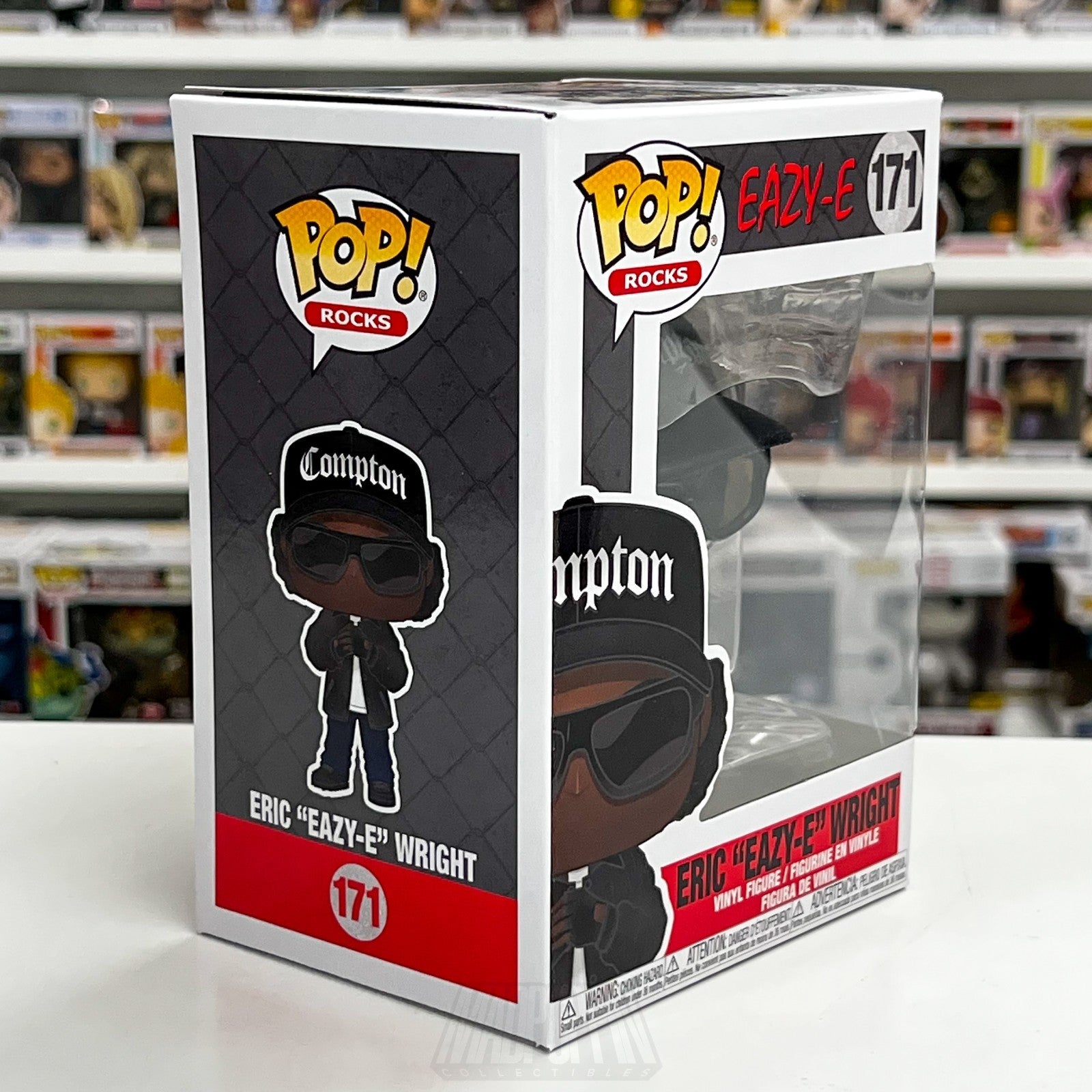 Funko Pop Rocks Eric Eazy-E Wright 171 NWA Gangsta Rap Hip Hop Toy Vinyl Figure5