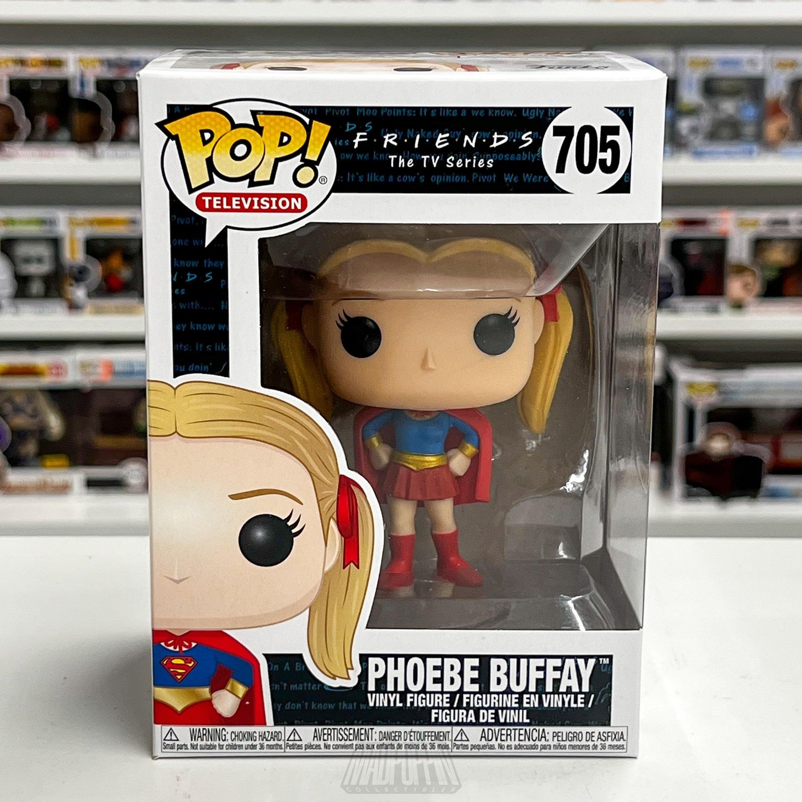 Funko Pop Friends Phoebe Buffay Supergirl #705 Vinyl Figure TV Series