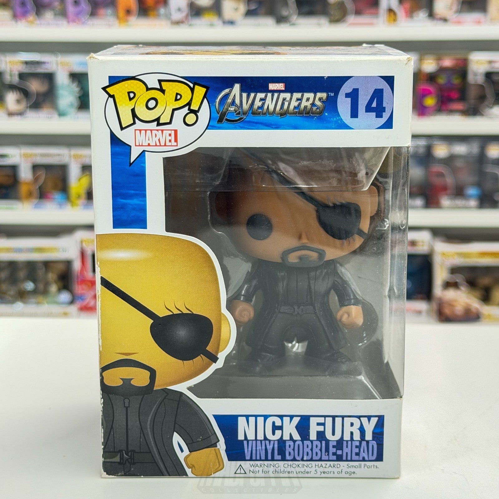Funko Pop Marvel Avengers Nick Fury 2012 Vaulted 14 SHIELD Agent Vinyl Figure0