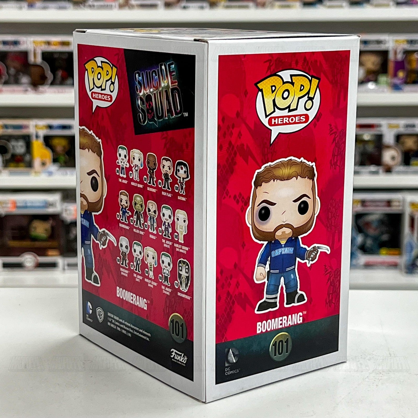 Funko Pop! Heroes Suicide Squad Boomerang #101 Vinyl Figure New in Box DC Comics