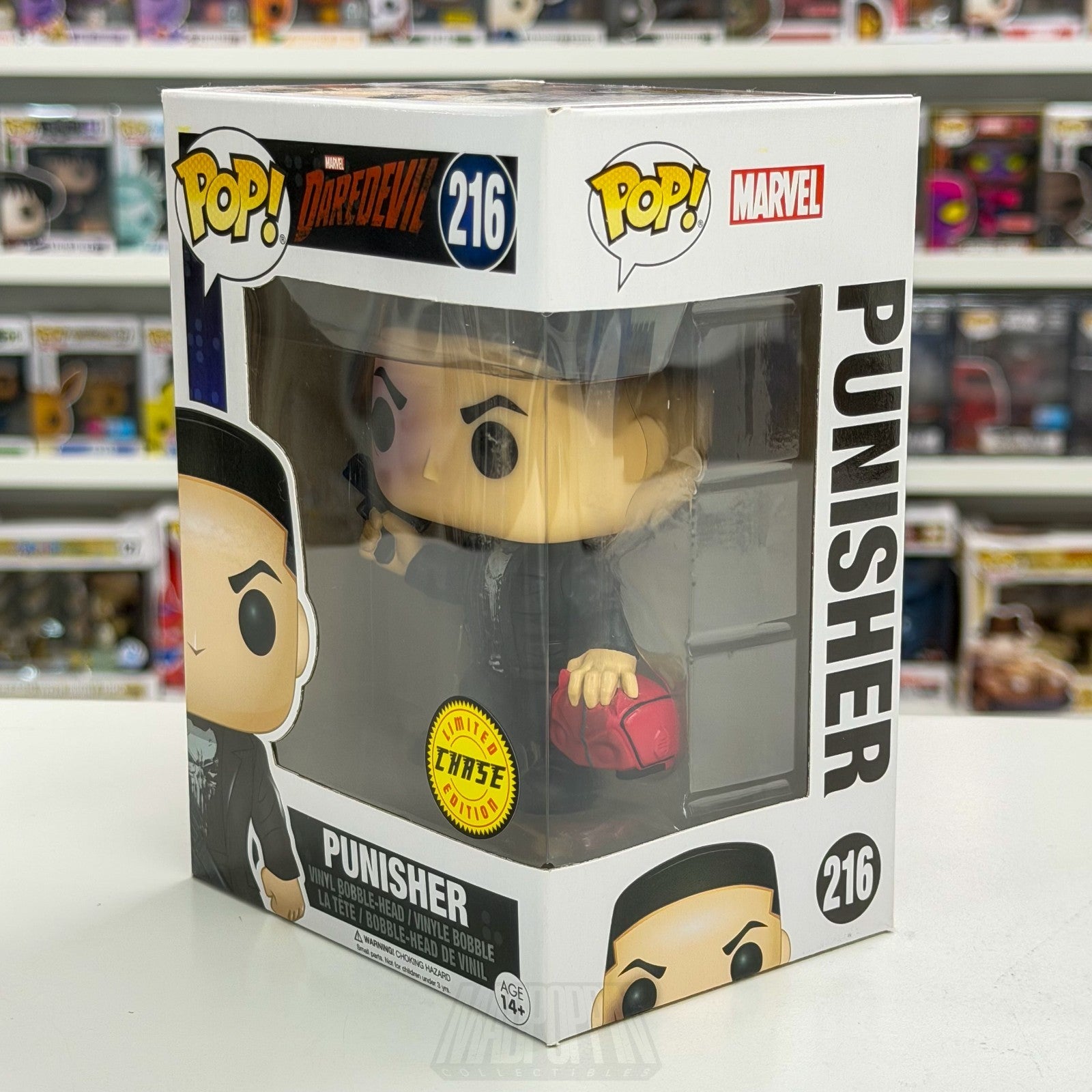 Funko Pop Marvel Netflix Daredevil Punisher Chase 216 Frank Castle Vinyl Figure1