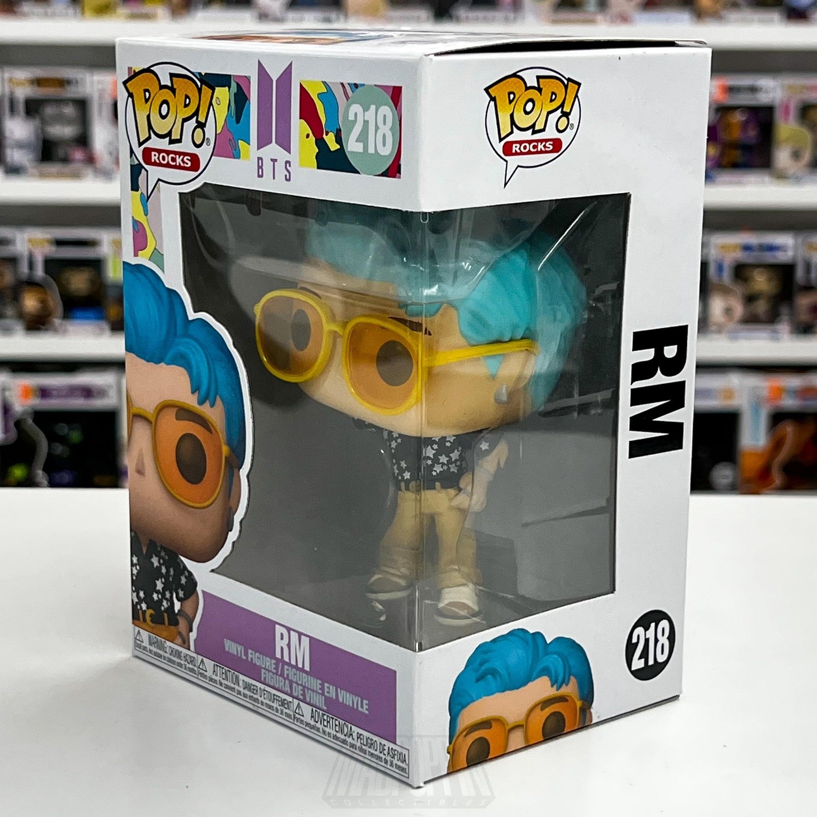 Funko Pop Rocks BTS RM 218 Dynamite Vinyl Figure K-Pop Idol 2021 Window Box1