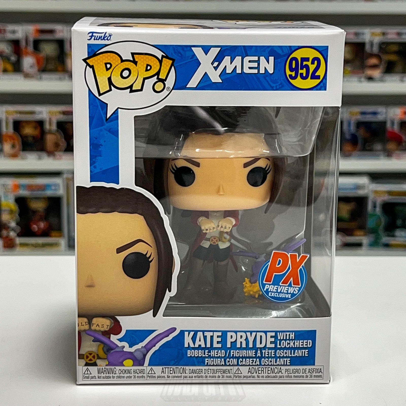 Funko Pop Marvel X-Men 952 Kate Pryde Lockheed PX Previews Exclusive NIB Toy