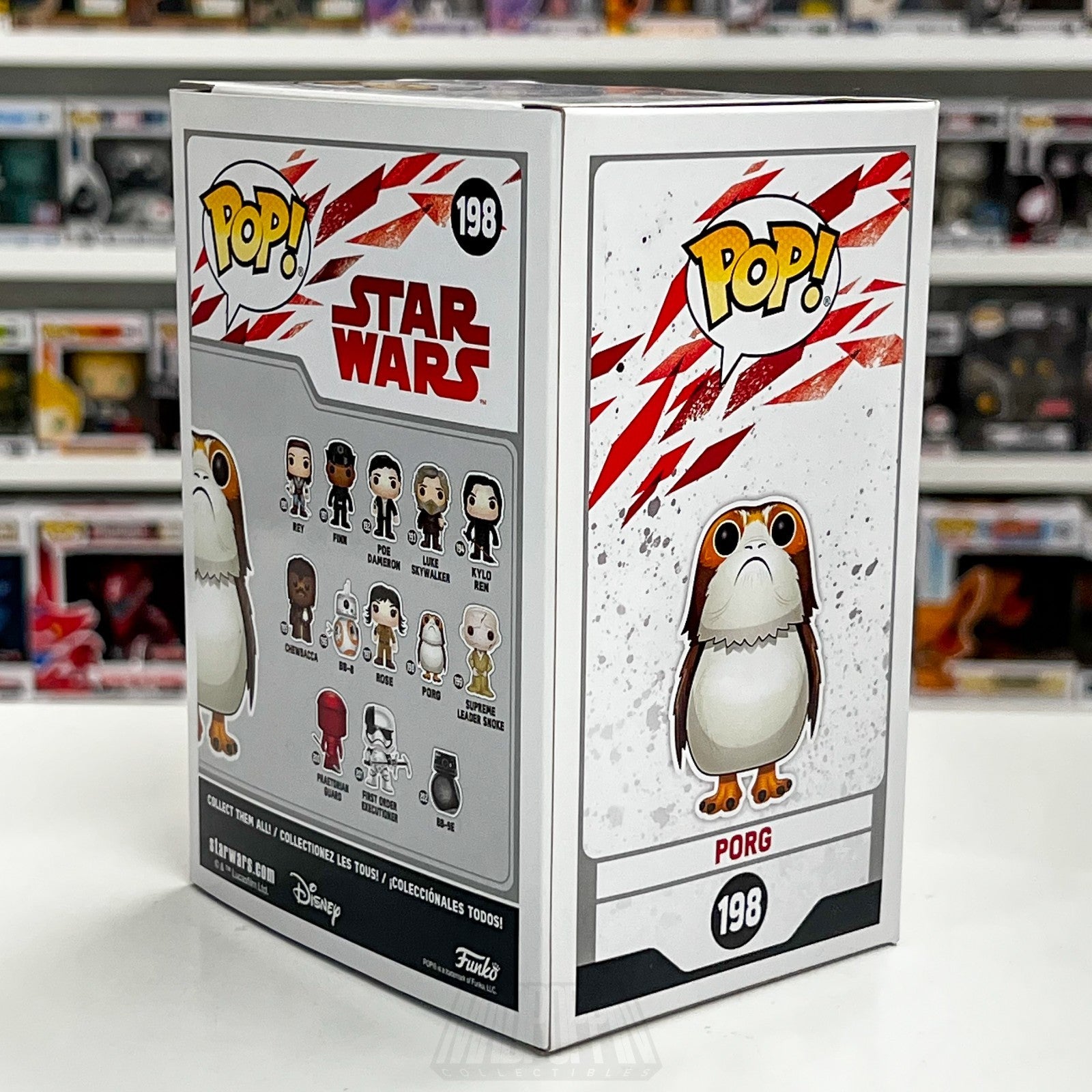 Funko Pop Star Wars Porg Open Mouth Flocked Chase Hot Topic 198 Toy Vinyl Figure4