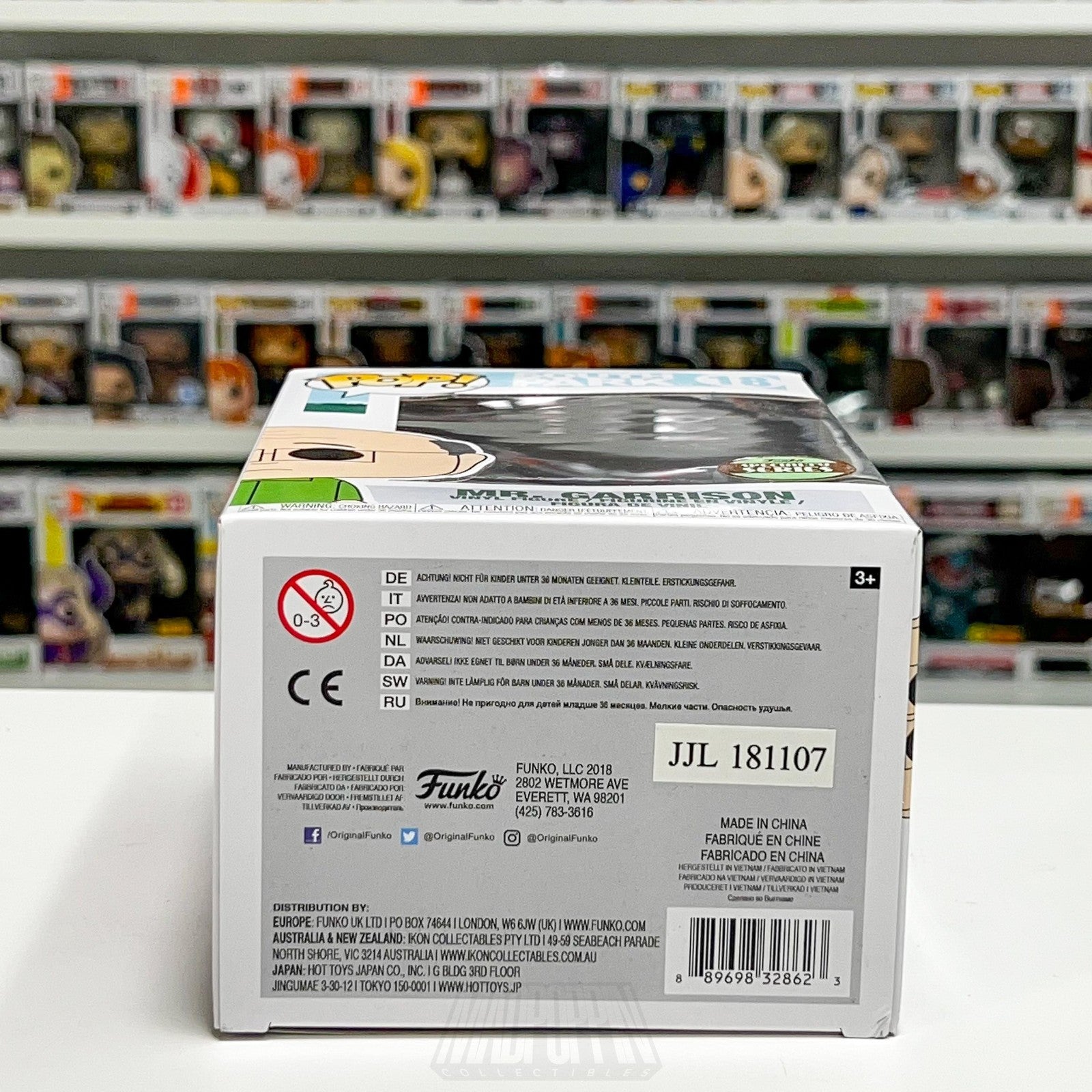 Funko Pop South Park Mr. Garrison 18 Specialty Series Exclusive Vinyl Figure Toy